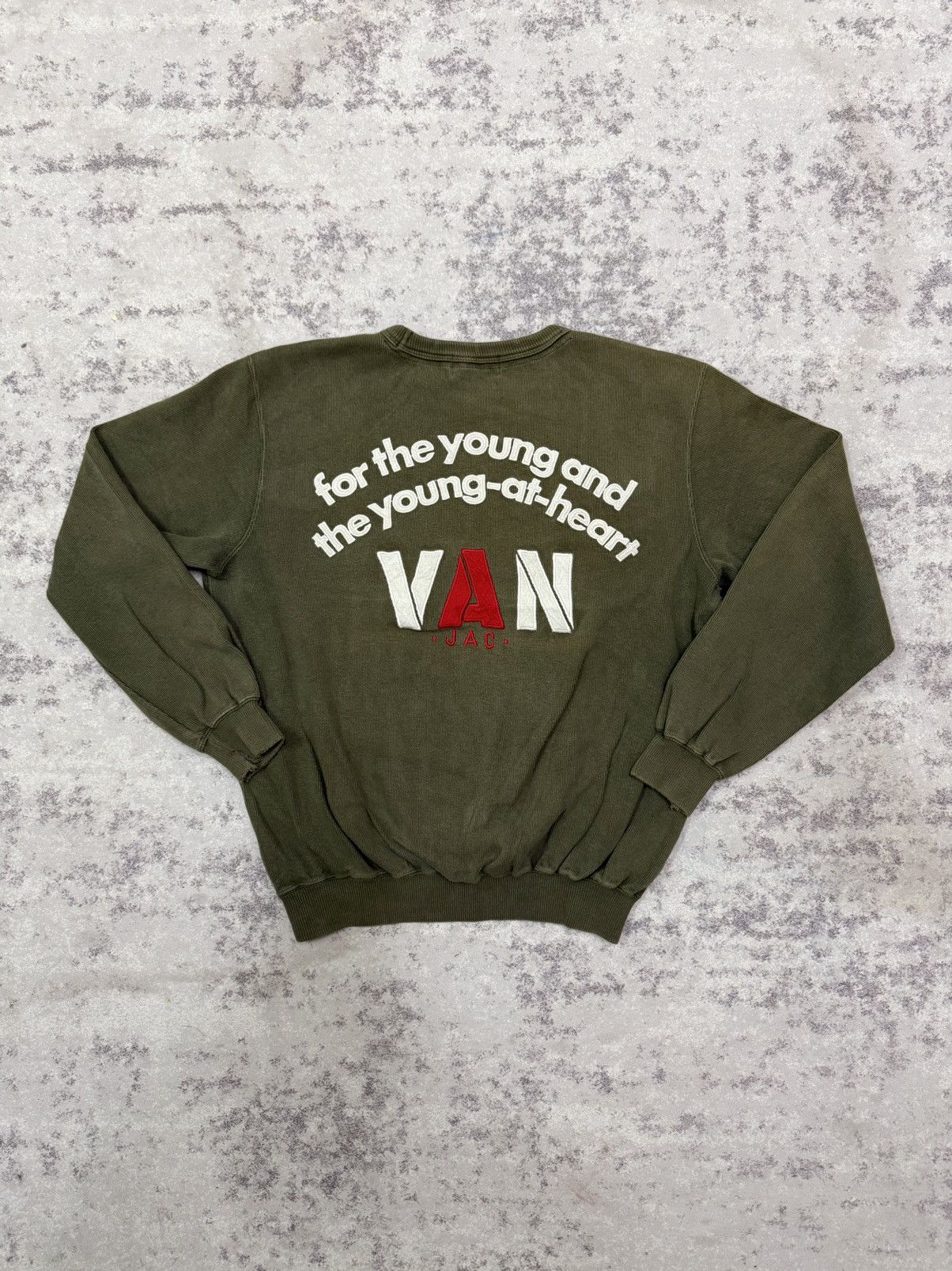 Van Vintage 90s VanJac fortheyoung embroidery Biglogo Sweatshirt Size US M / EU 48-50 / 2 - 11 Thumbnail