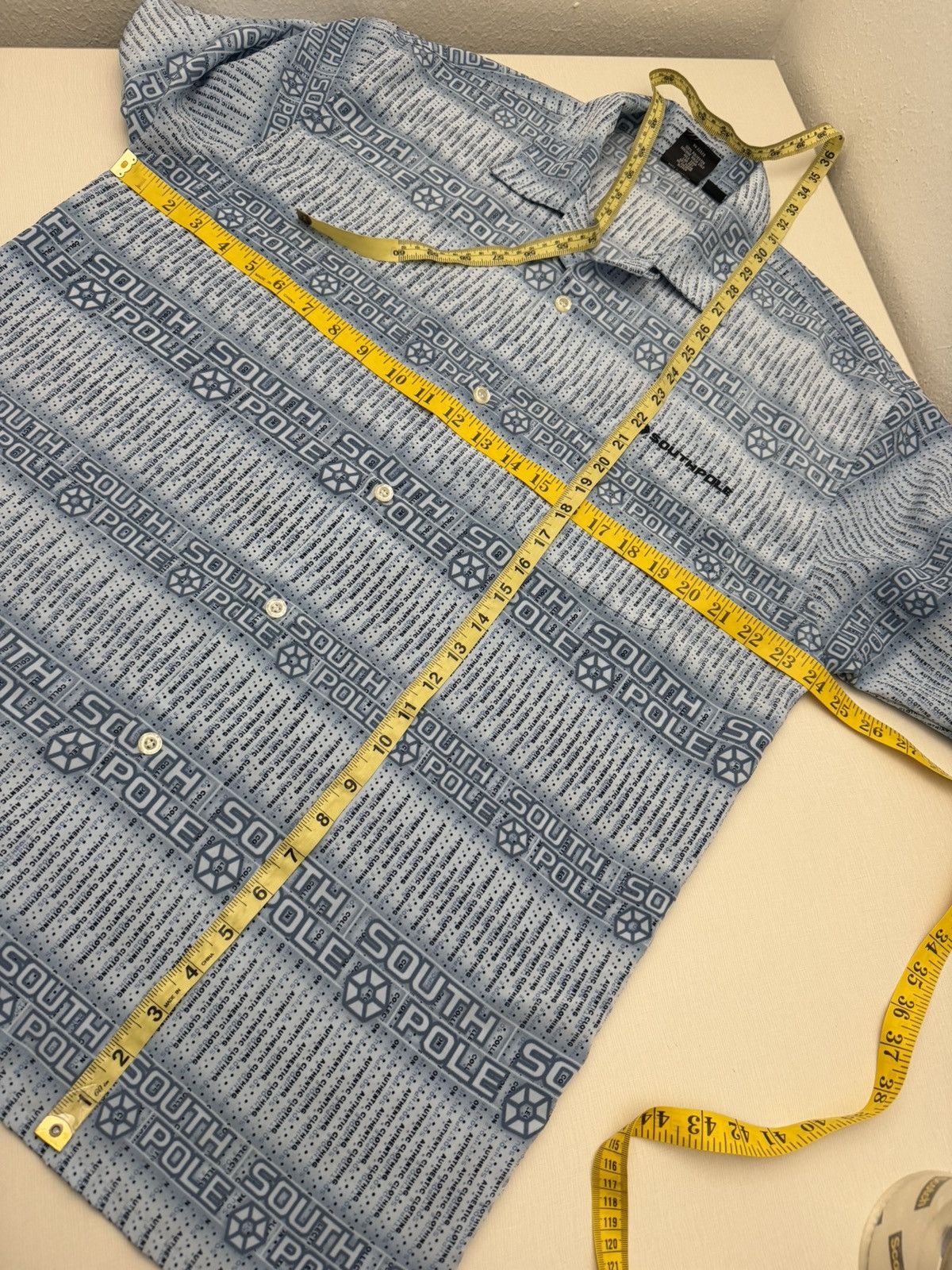 Southpole Vintage Y2K South Pole Button Up Shirt AOP M Skater Baggy Size US M / EU 48-50 / 2 - 6 Thumbnail