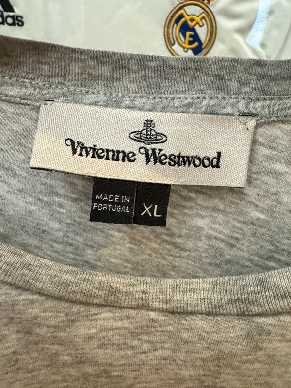 Vivienne Westwood Vivienne Westwood Small Logo Grey Tee XL Size US XL / EU 56 / 4 - 2 Thumbnail