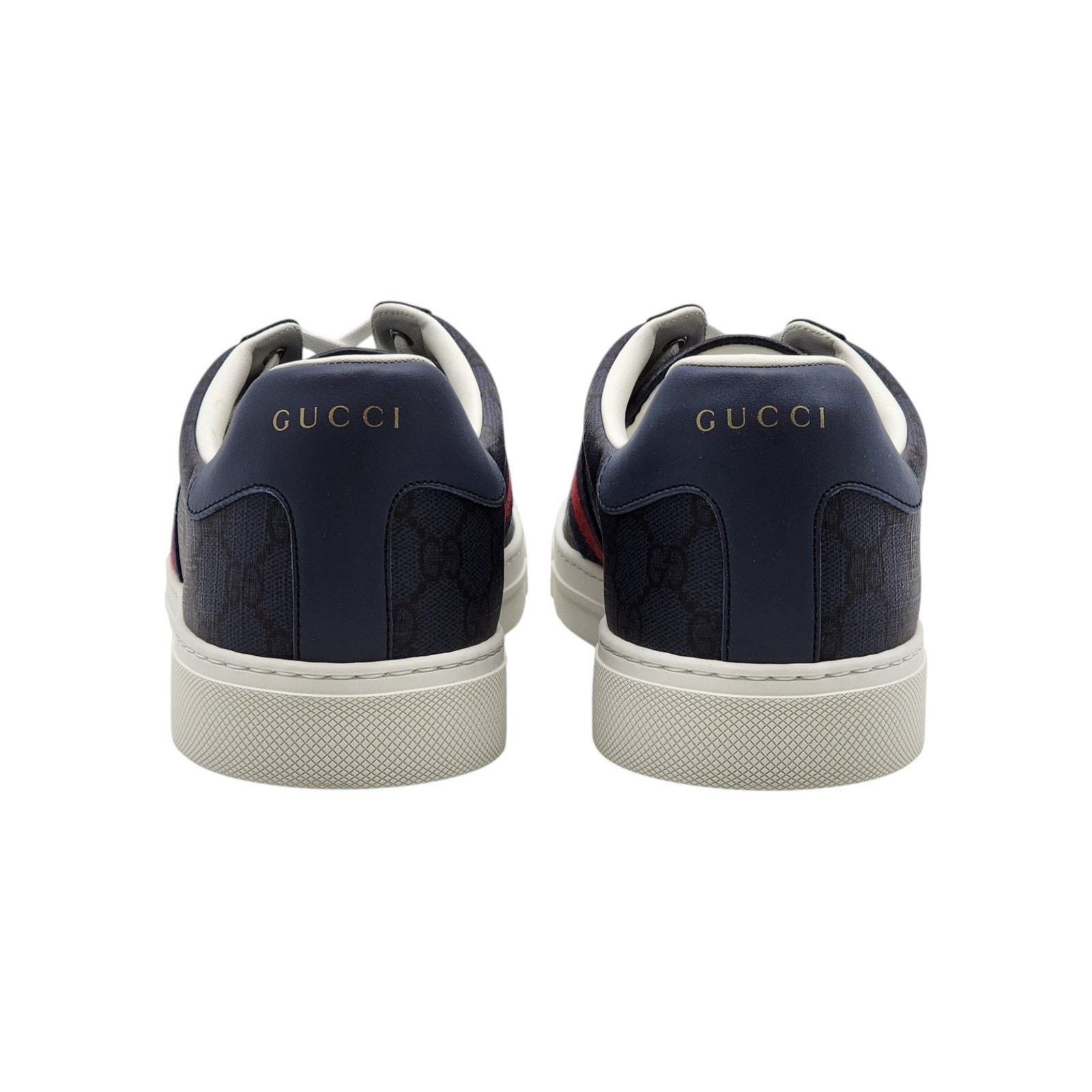 Gucci Ace GG Supreme Web Low Top Men's Sneakers Blue US 12 - NWB Size US 12 / EU 45 - 5 Thumbnail