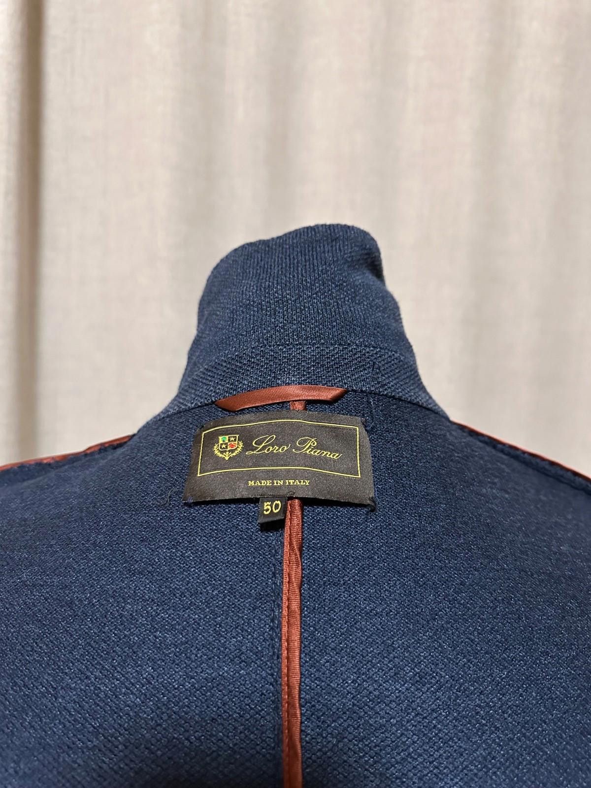 Loro Piana Loro Piana Blazers Blue Silk and Cashmere Sz 50 Size 50R - 10 Thumbnail