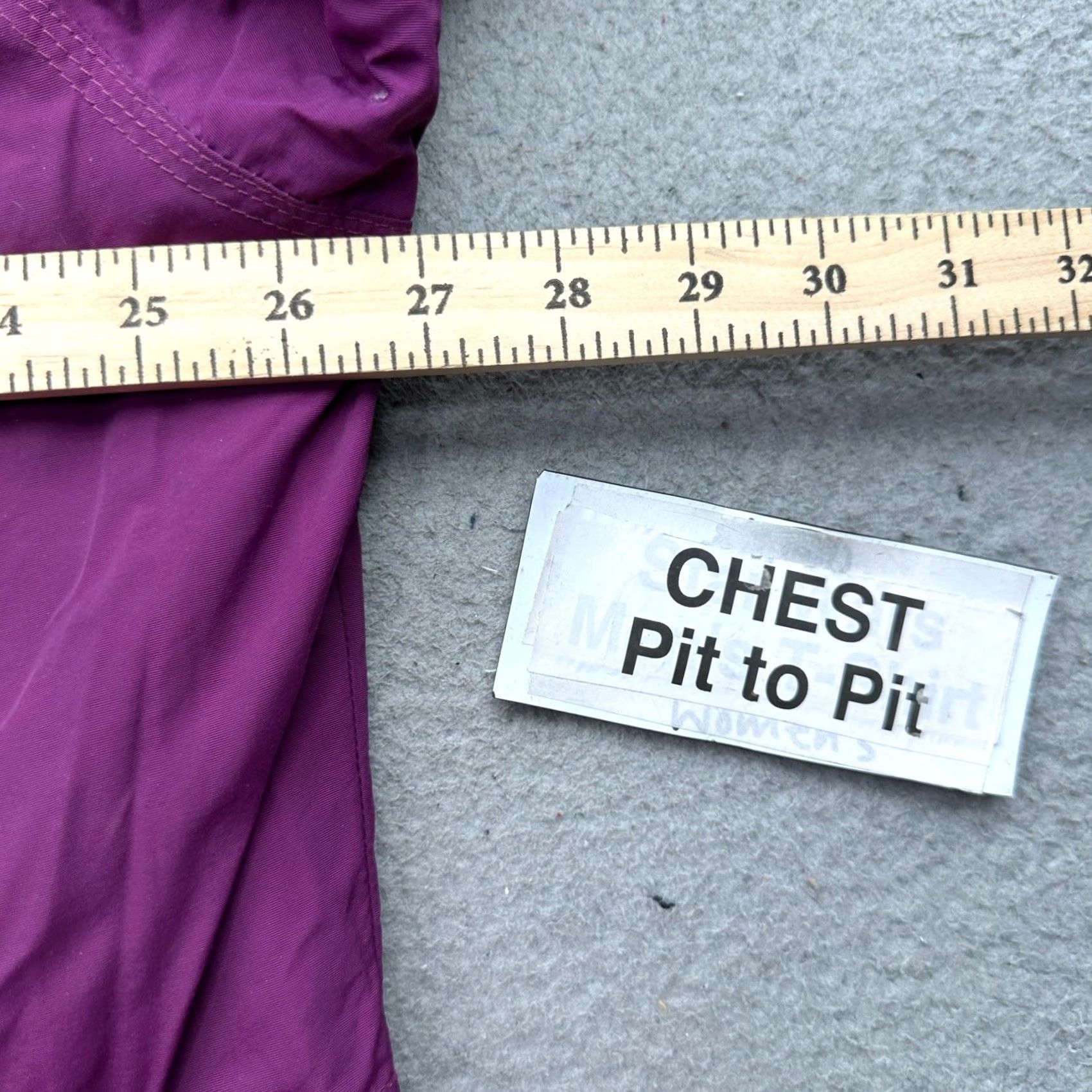 Vintage L.L. Bean Parka Jacket Womens Plus 1X Purple Fleece Lined Hooded Full Zip Pockets Nylon Polyester Long Winter Fall Slim? Size XL / US 12-14 / IT 48-50 - 3 Thumbnail