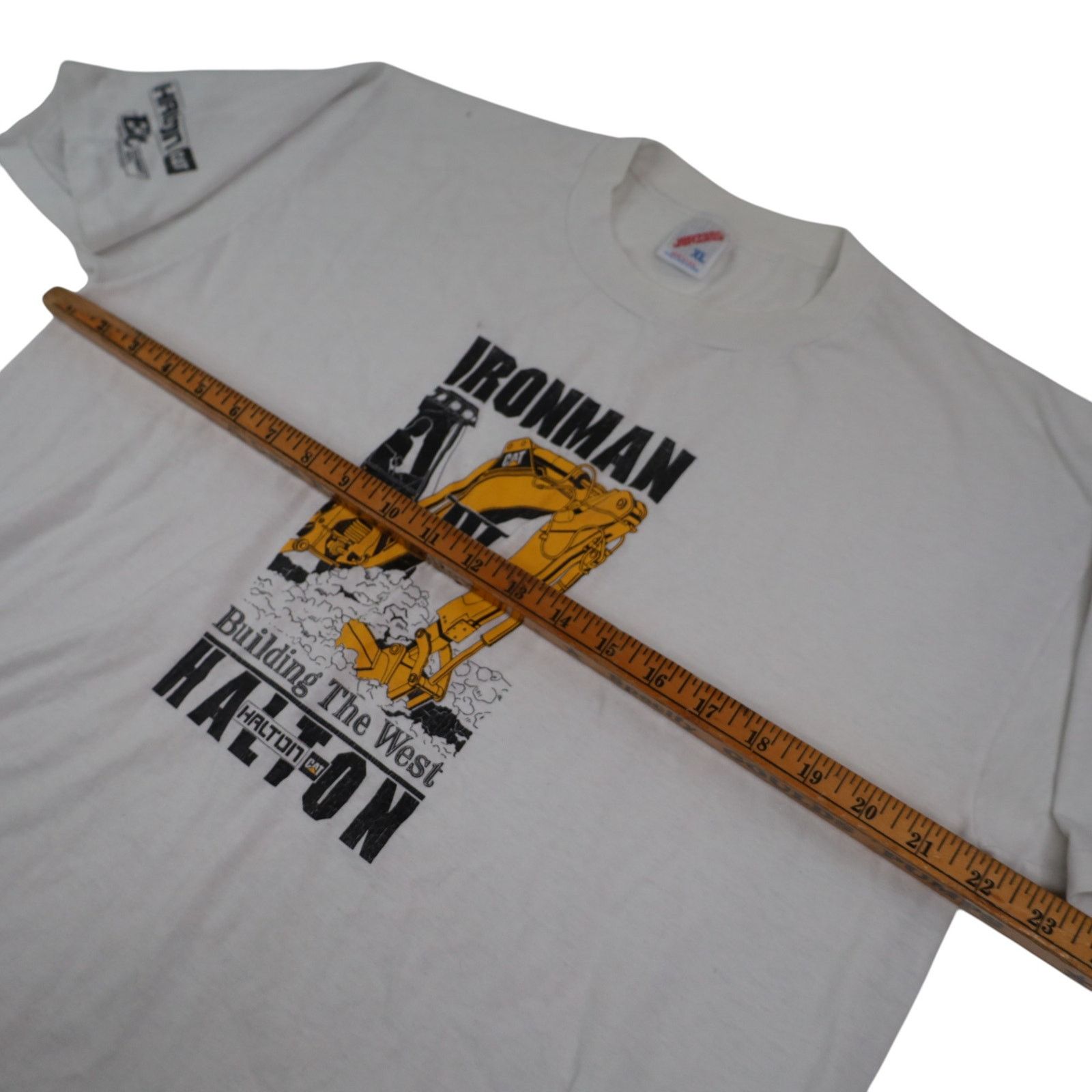 Vintage Vintage CAT Ironman Building The West Heavy Equipment T Size US XL / EU 56 / 4 - 9 Thumbnail