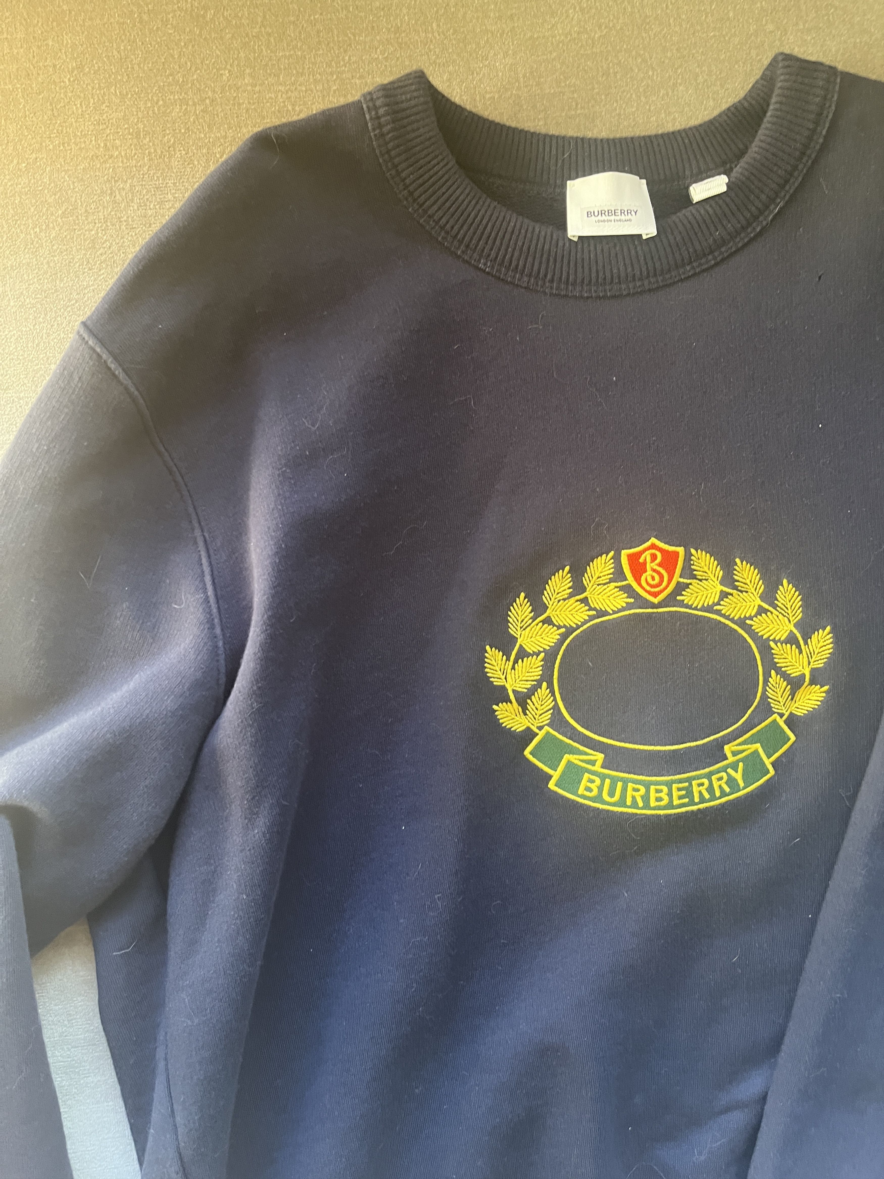 Burberry Burberry Blue Logo Sweatshirt Size US L / EU 52-54 / 3 - 3 Thumbnail