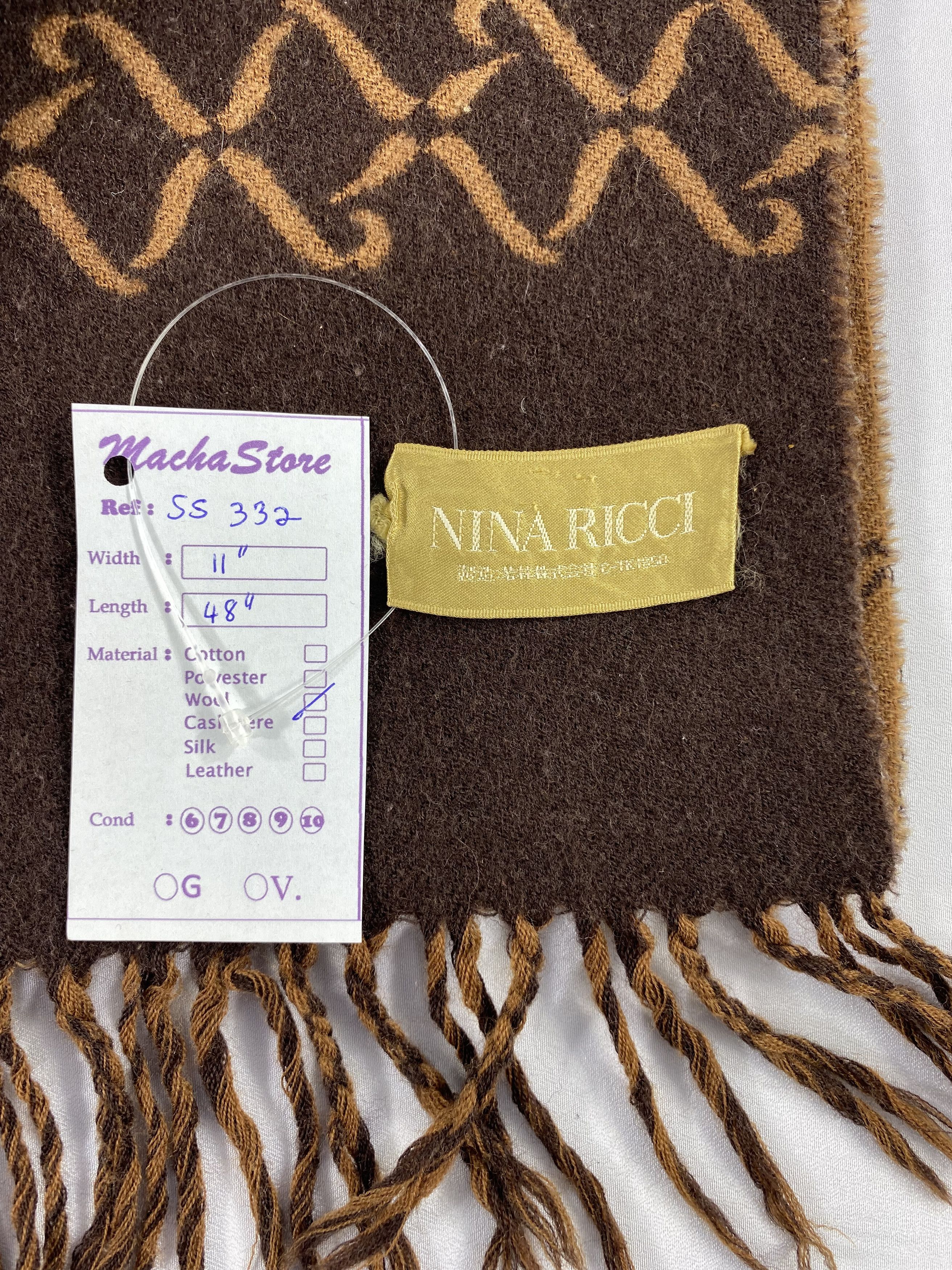 Nina Ricci × Vintage Nina Ricci Scarf / Muffler / Neckwear Size ONE SIZE - 5 Thumbnail