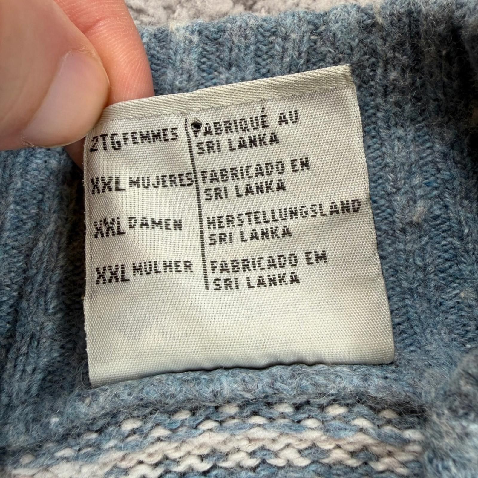 Columbia Columbia XCO Womens XL Nordic Fair Isle Sweater Jacket Size XL / US 12-14 / IT 48-50 - 9 Thumbnail
