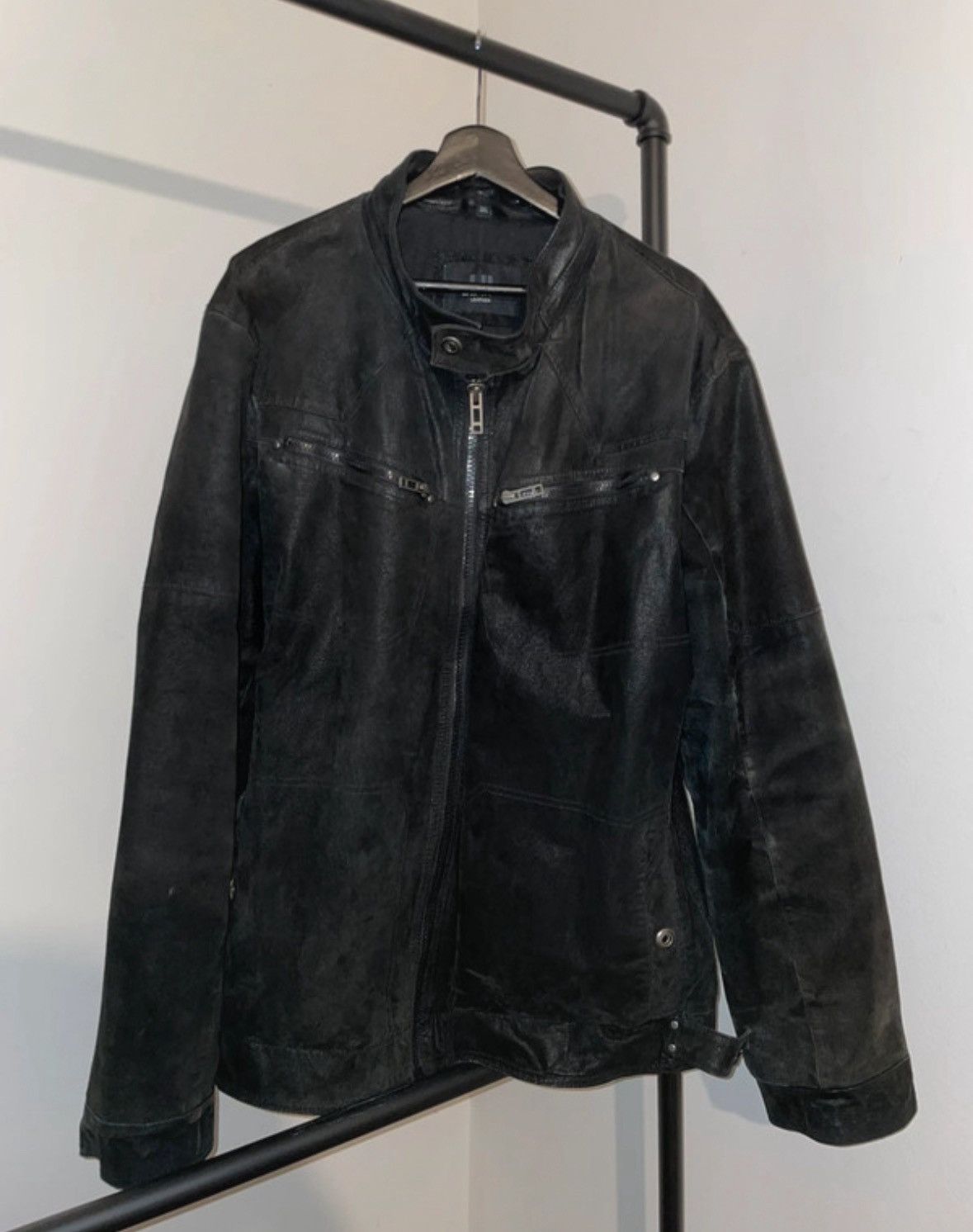 Other vintage real leather jacket Size US XL / EU 56 / 4 - 2 Thumbnail