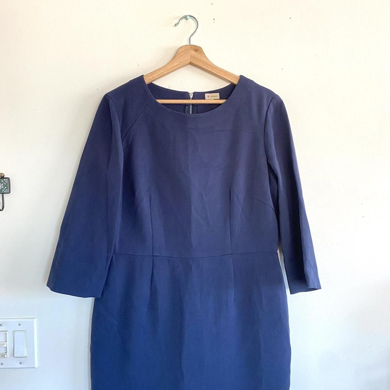 Cremieux CREMIEUX NAVY BLUE MIDI DRESS WOMENS SIZE 14 Size XL / US 12-14 / IT 48-50 - 3 Thumbnail