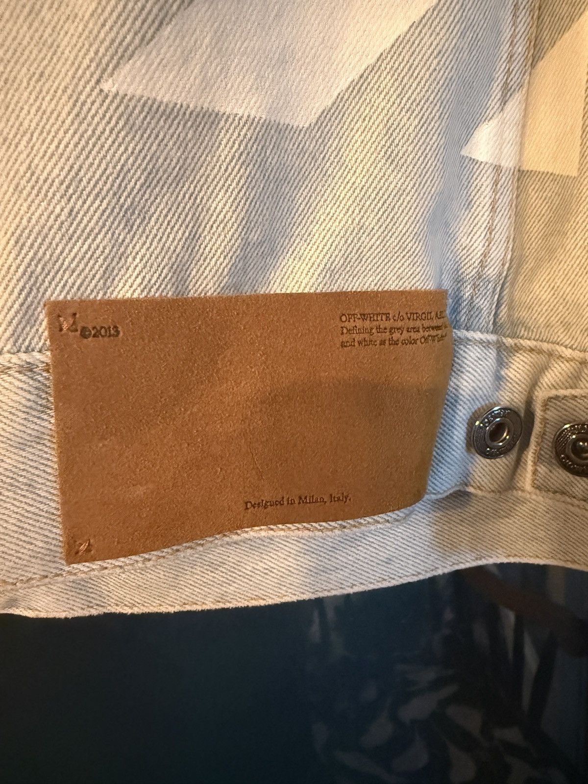 Off-White Off white denim jacket Size L / US 10 / IT 46 - 8 Thumbnail