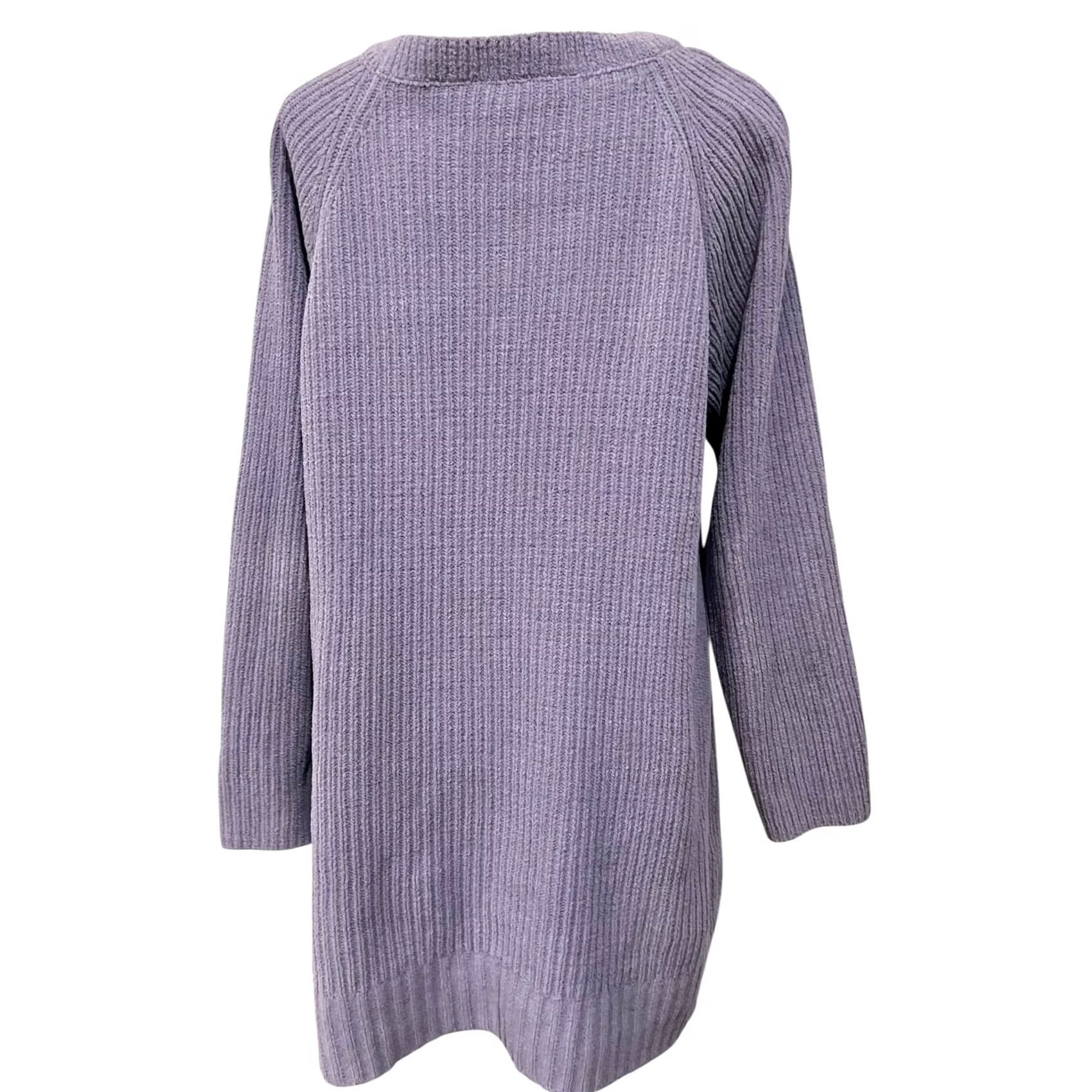Soft Surroundings Soft Surroundings Cozy Chenille Tunic Sweater Pullover Lavender Women’s M Robe? Size M / US 6-8 / IT 42-44 - 4 Thumbnail