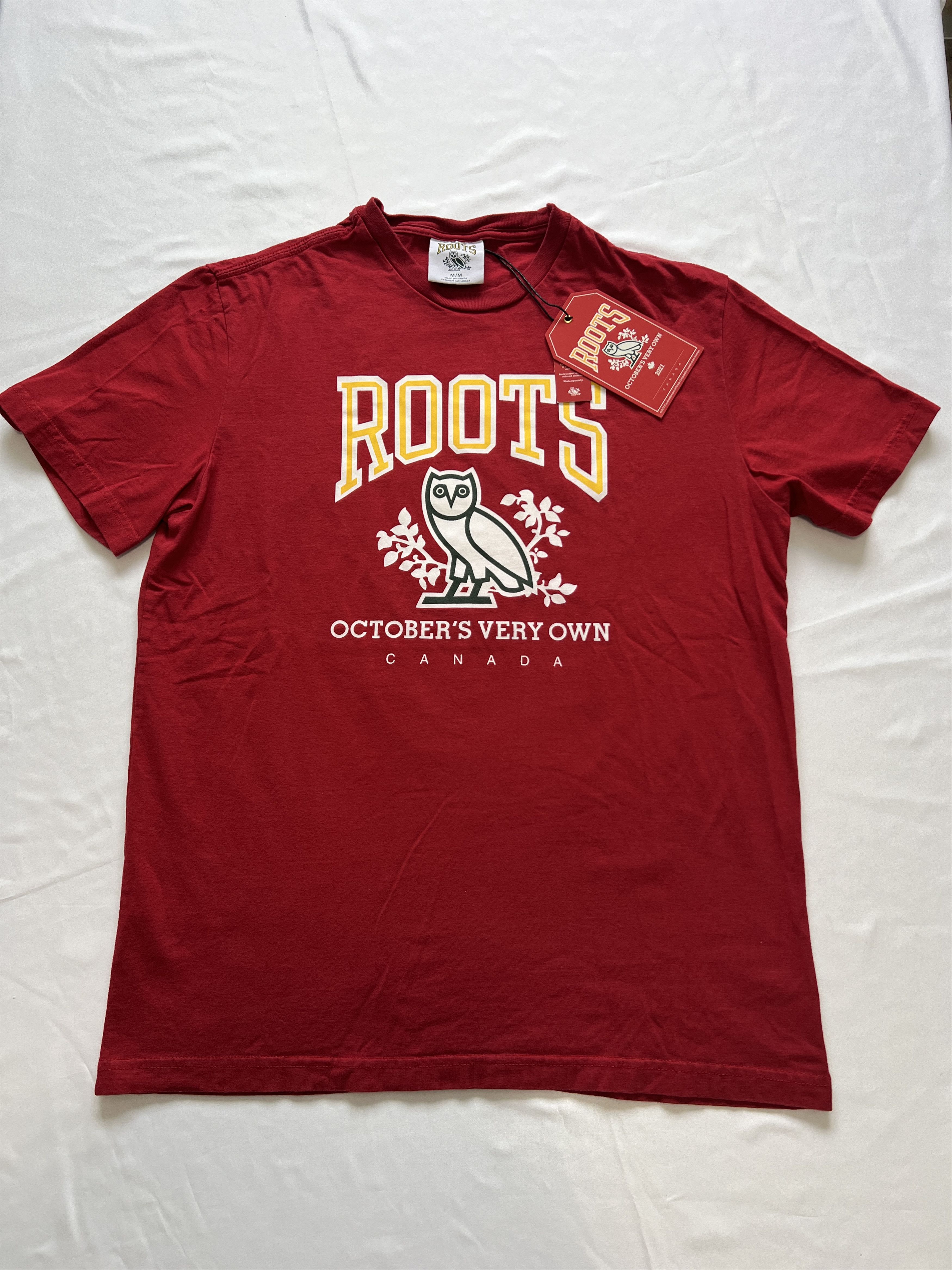 Drake 🦫 RARE🦉 OVO X ROOTS HERITAGE T-SHIRT TEE 2021🔥🔥 Size US M / EU 48-50 / 2 - 1 Thumbnail