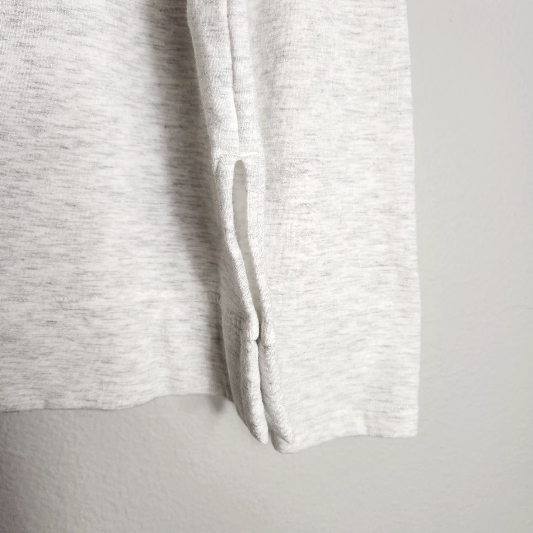 Banana Republic VINTAGE Banana Republic Womens Light Gray Cloud Terry Cropped Funnel NeckTop-Size S Size S / US 4 / IT 40 - 4 Thumbnail