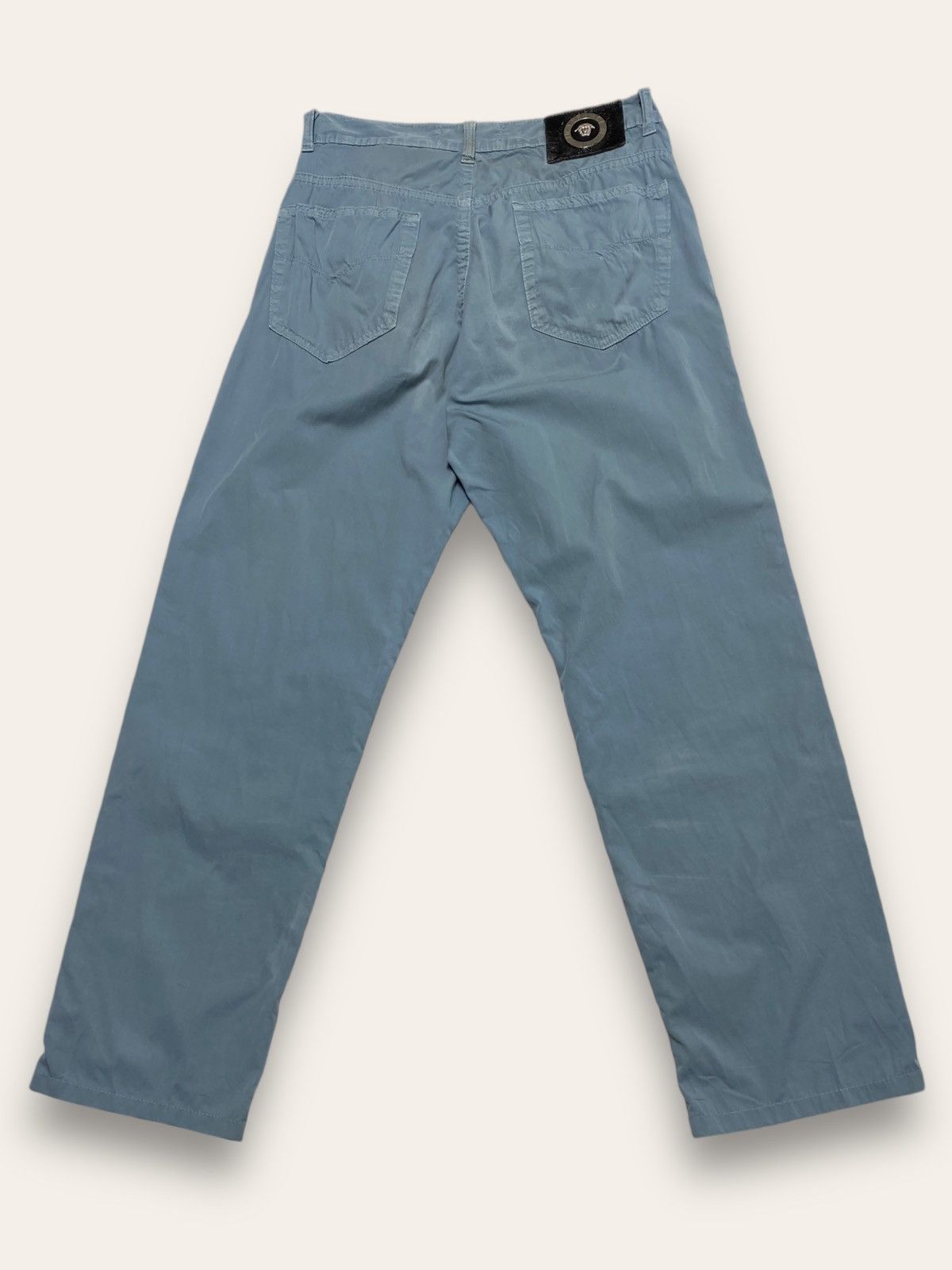 Versace 90s Vintage VERSACE JEANS SIGNATURE Blue Pants Rare Archival Size US 30 / EU 46 - 1 Thumbnail