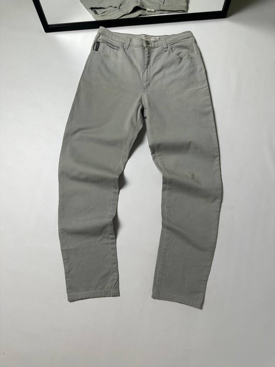 Giorgio Armani Giorgio Armani Jeans Gray Baggy Japanese Metal logo Size US 31 - 2 Thumbnail