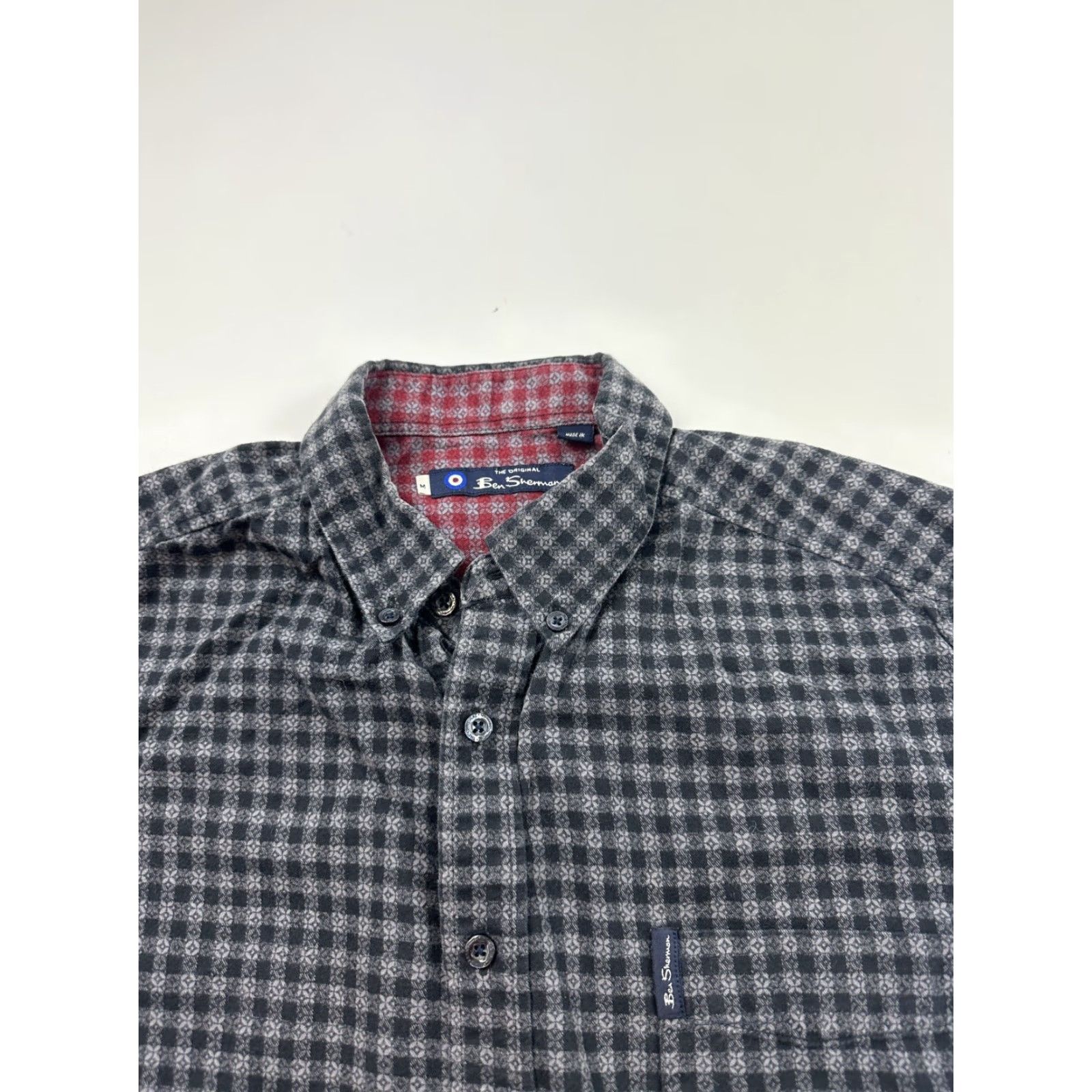 Ben Sherman Ben Sherman Button Up Shirt Mens Medium Gray Long Sleeve Button Down Size US M / EU 48-50 / 2 - 2 Thumbnail