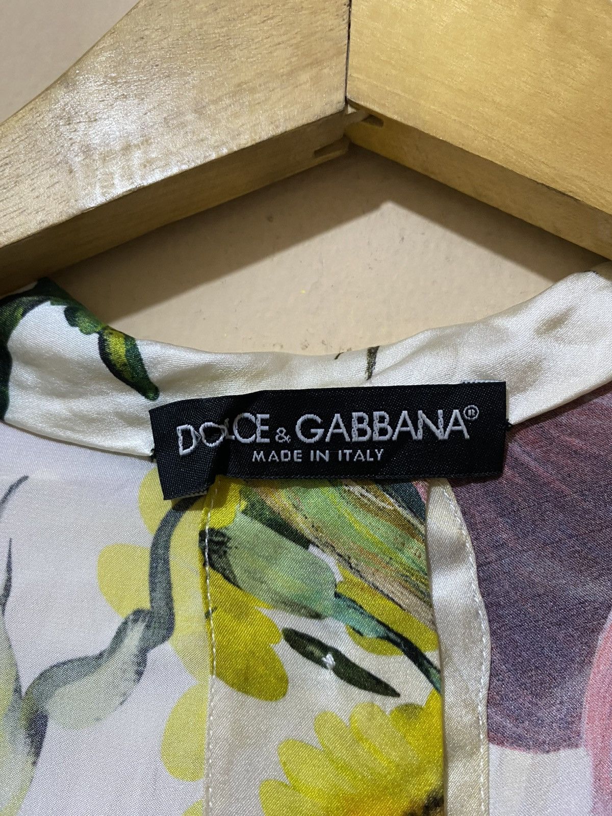Dolce & Gabbana SS12 Dolce & Gabbana Onion Printed Silk Blouse “RUNWAY” Size S / US 4 / IT 40 - 6 Thumbnail