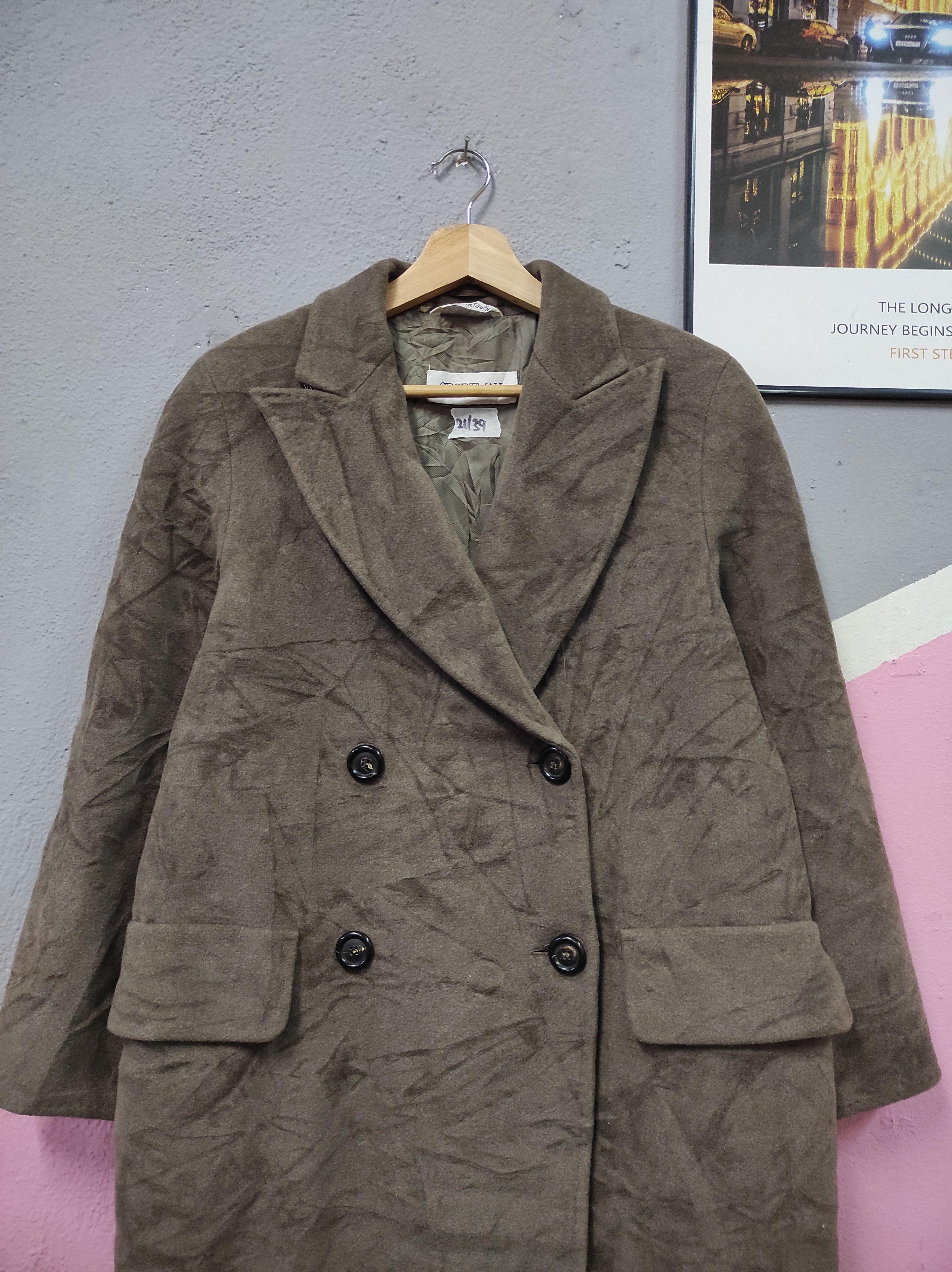 SPORTMAX MAX MARA VELVET OVERCOAT LONG JACKET