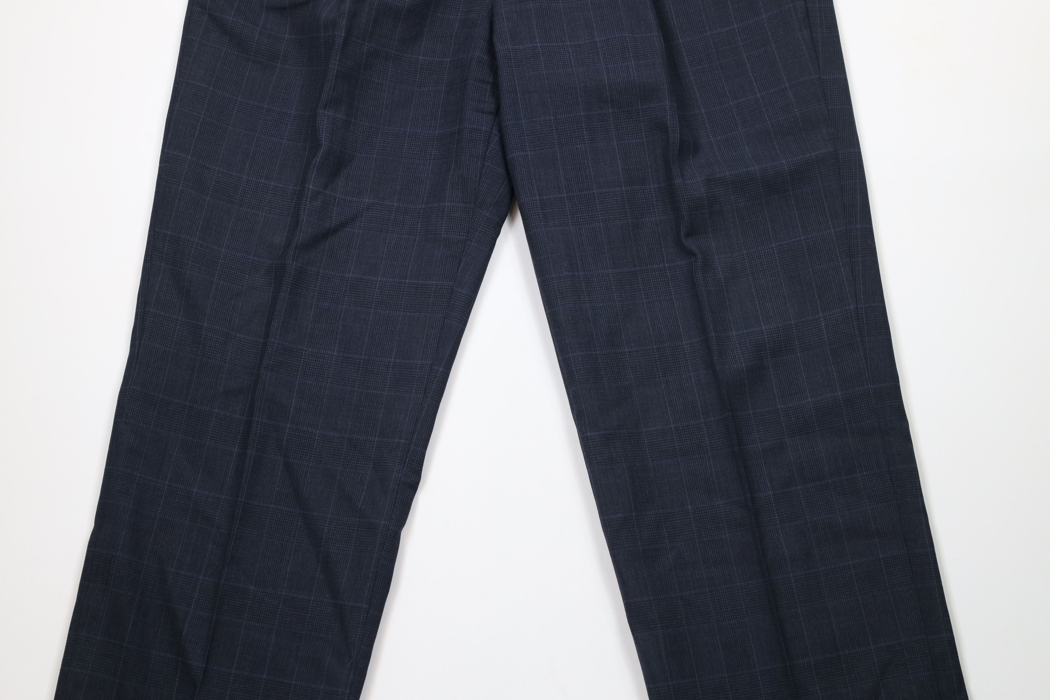 Vintage Vintage 70s Streetwear Cuffed Wide Leg Chino Pants Plaid Size US 36 / EU 52 - 3 Thumbnail