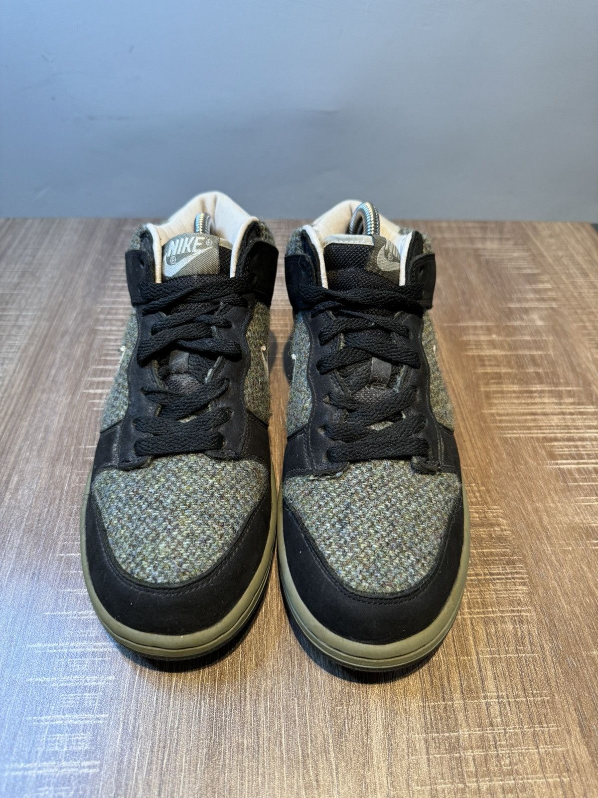 Nike Nike Dunk Mid Premium Tweed Black Women's Size 8 Shoes Size US 8 / IT 38 - 3 Thumbnail