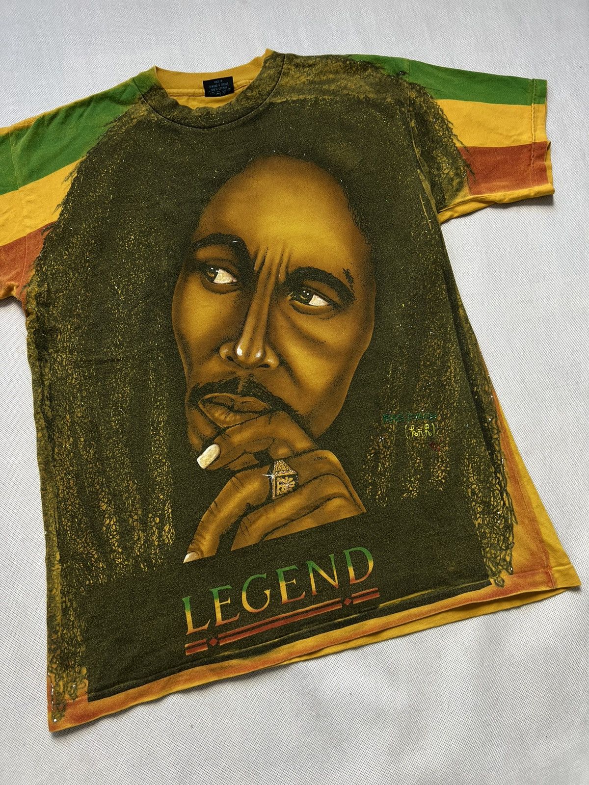 Band Tees Rare Tshirt Bob Marley 1994 Legend Jamaica Vintage 90’s Size US M / EU 48-50 / 2 - 2 Thumbnail
