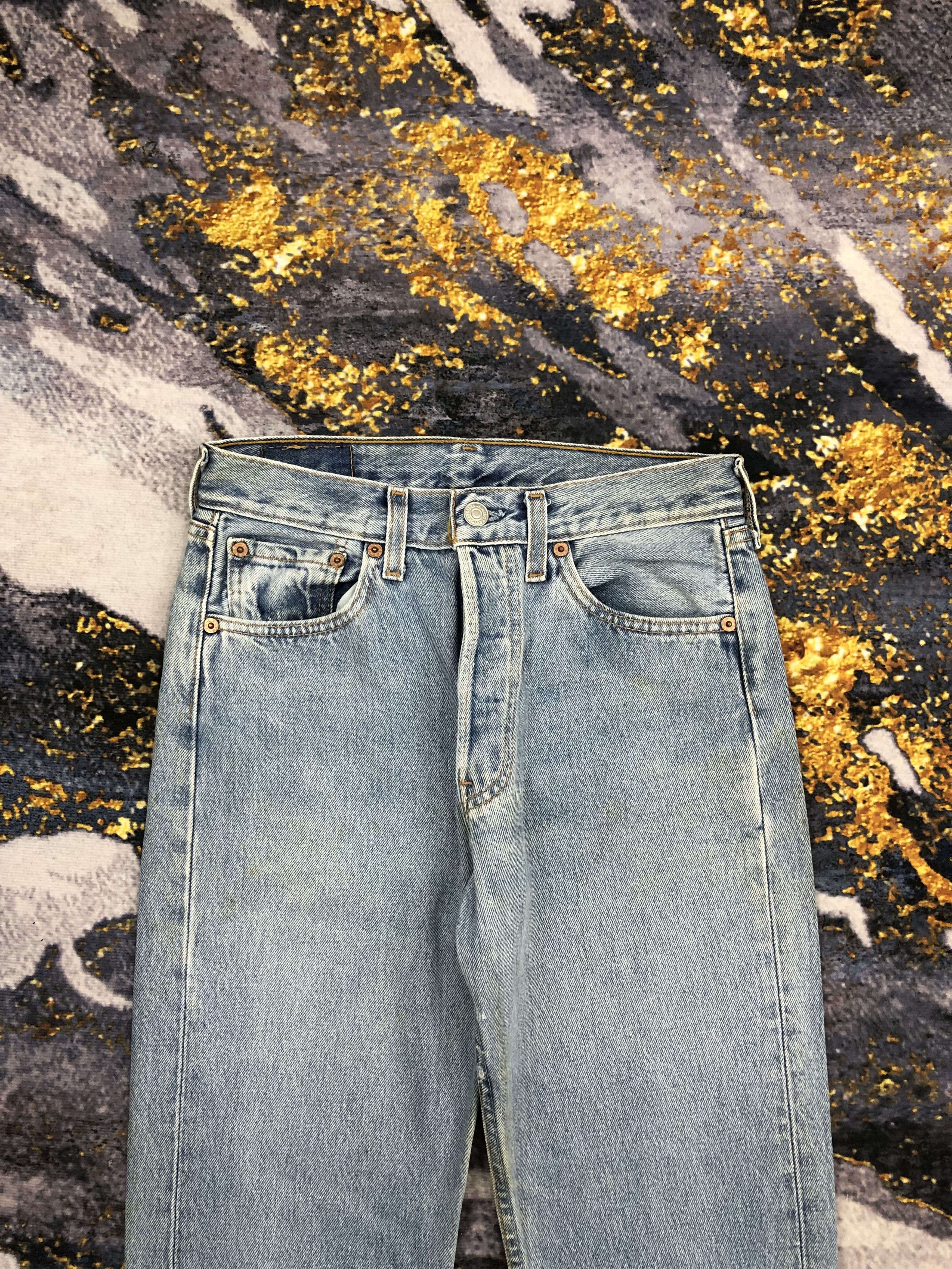 Levi's Vintage Levis 501 Student Light Blue Jeans DPP0055 Size US 28 / EU 44 - 2 Thumbnail