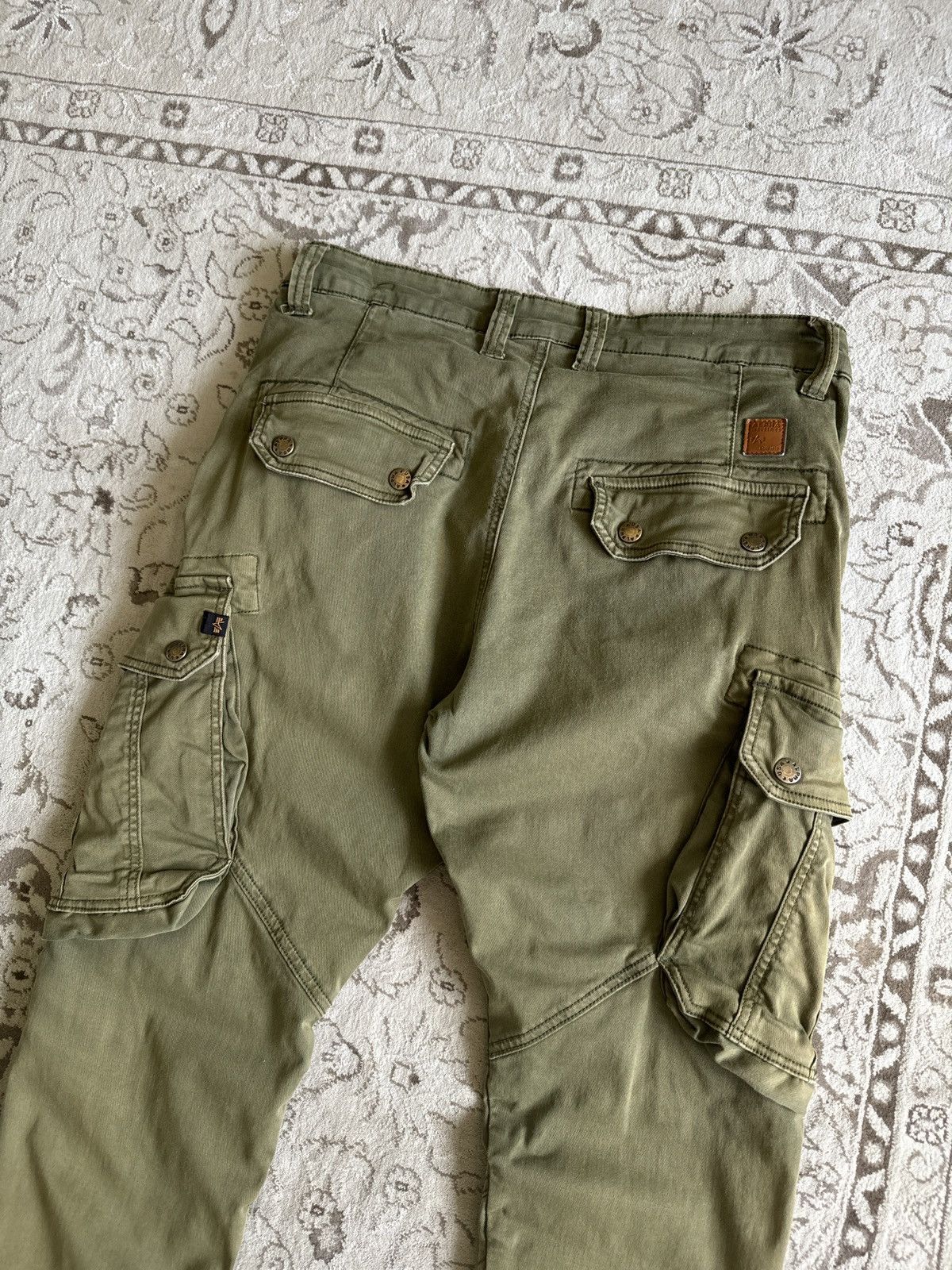 Alpha Industries × Vintage Vintage Alpha Industries Combat Cargo Pants Military Size US 32 / EU 48 - 15 Thumbnail