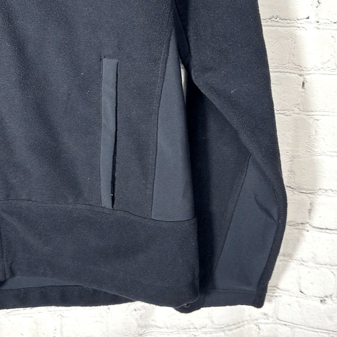 Vintage Finish Line Jacket Black Fleece Coat Full Zip L Large Women Pea Coat - FNL365 Size L / US 10 / IT 46 - 2 Thumbnail