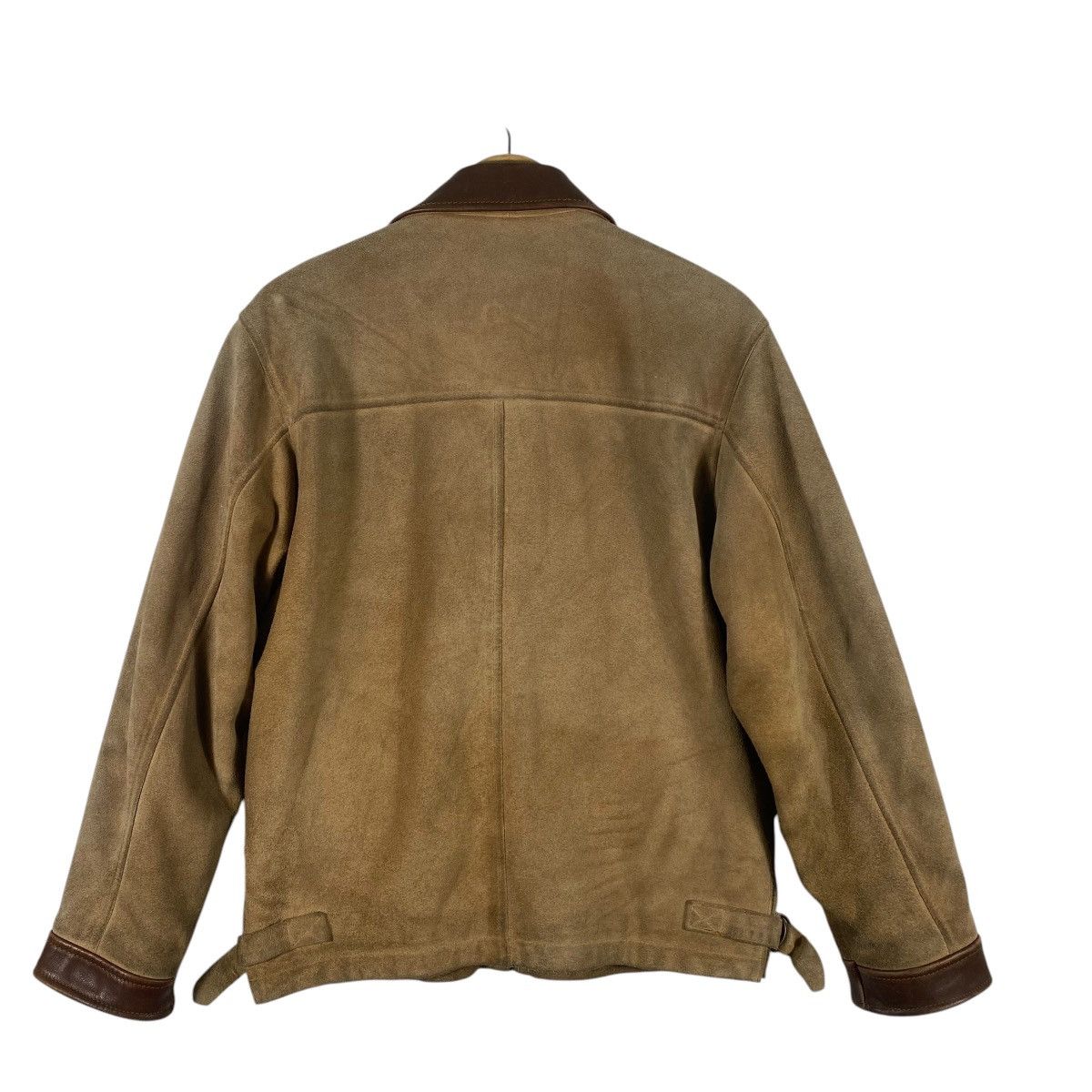 Beams Japan × Vintage Vintage 90s Beams Suede Leather Zipper Jacket M Size Size US M / EU 48-50 / 2 - 14 Thumbnail
