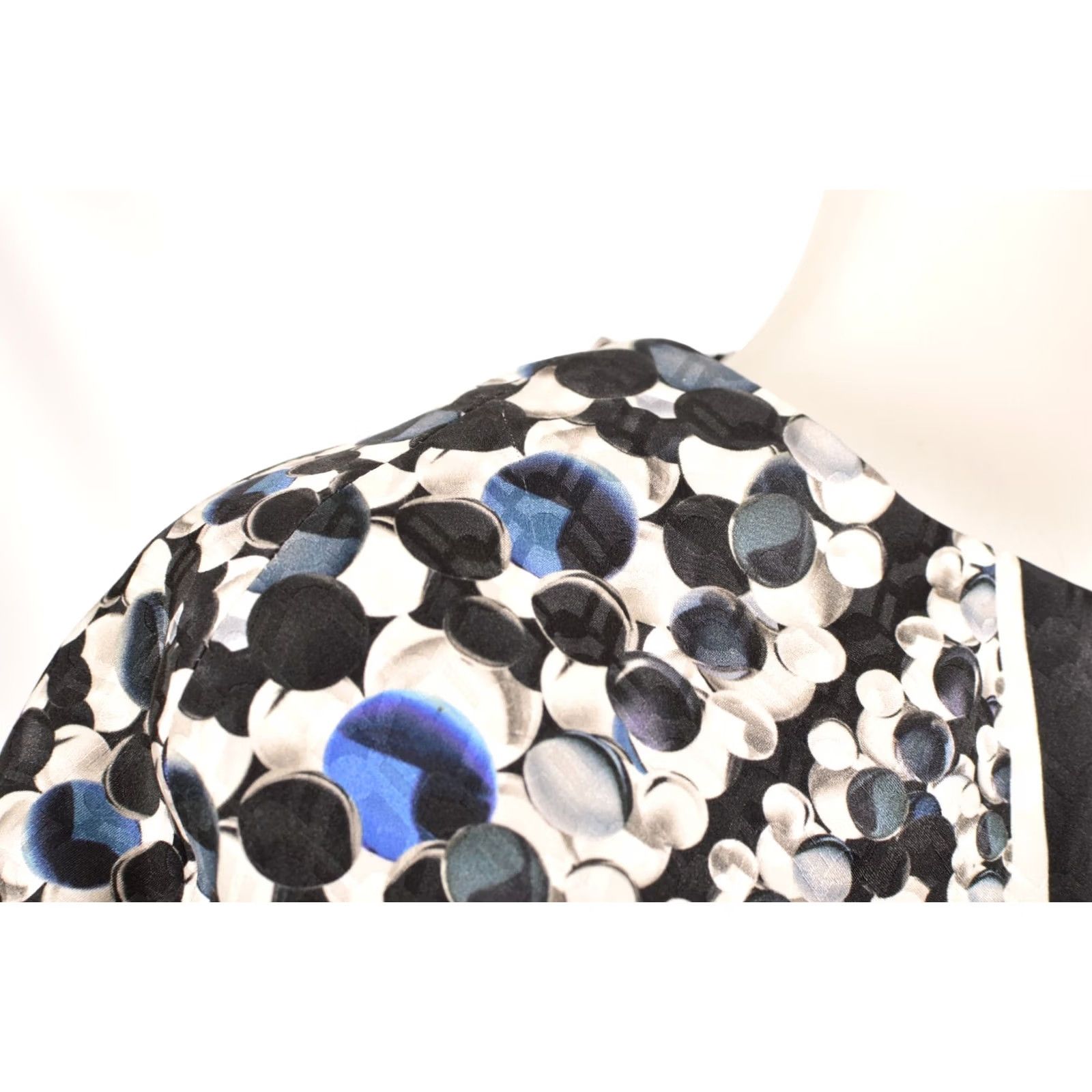 Peter Pilotto Peter Pilotto All-Print Short Sleeve Silk Blouse Top Size 8 Multicolor Womens Blouse Silk 8 Size M / US 6-8 / IT 42-44 - 3 Thumbnail