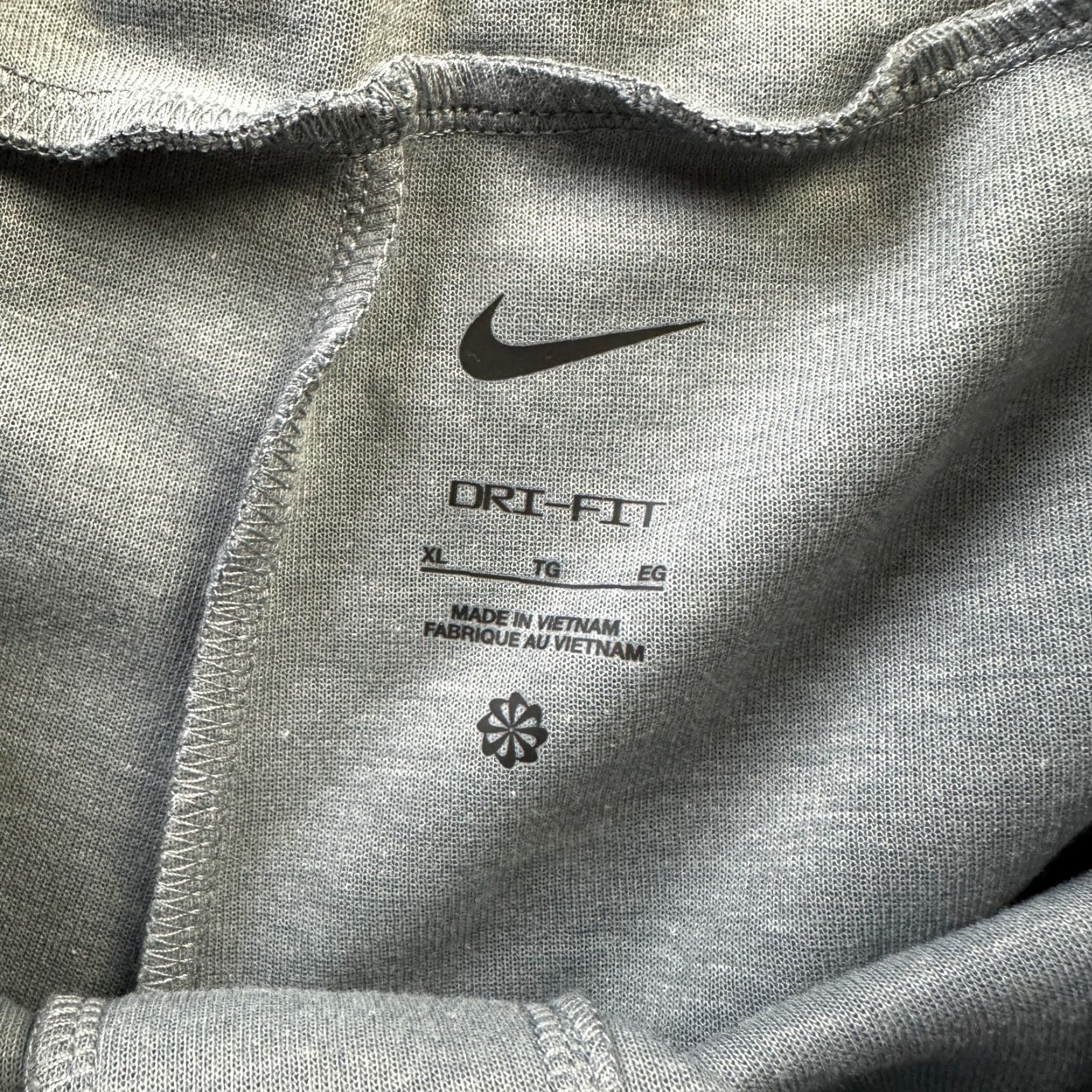 Nike VINTAGE: No — (but item not vintage) Nike Pants Mens XL Gray Jogger Dri Fit UV Performance Gym Training Size US 36 / EU 52 - 6 Thumbnail