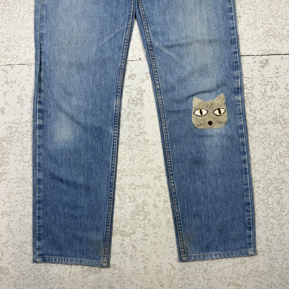 Levi's × Vintage 1996 Vintage Levis 510 Blue Jeans Cat Patch Jeans- sf1 Size US 29 - 5 Thumbnail