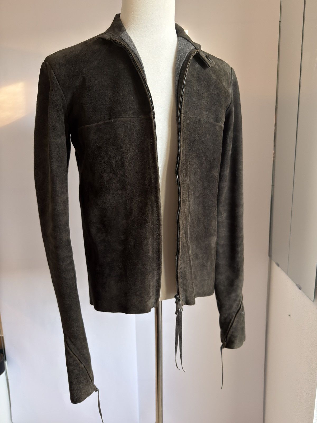 Ma+ Maurizio Amadei M.A+ Aviator Reverse Deer Leather Biker Size US M / EU 48-50 / 2 - 3 Thumbnail