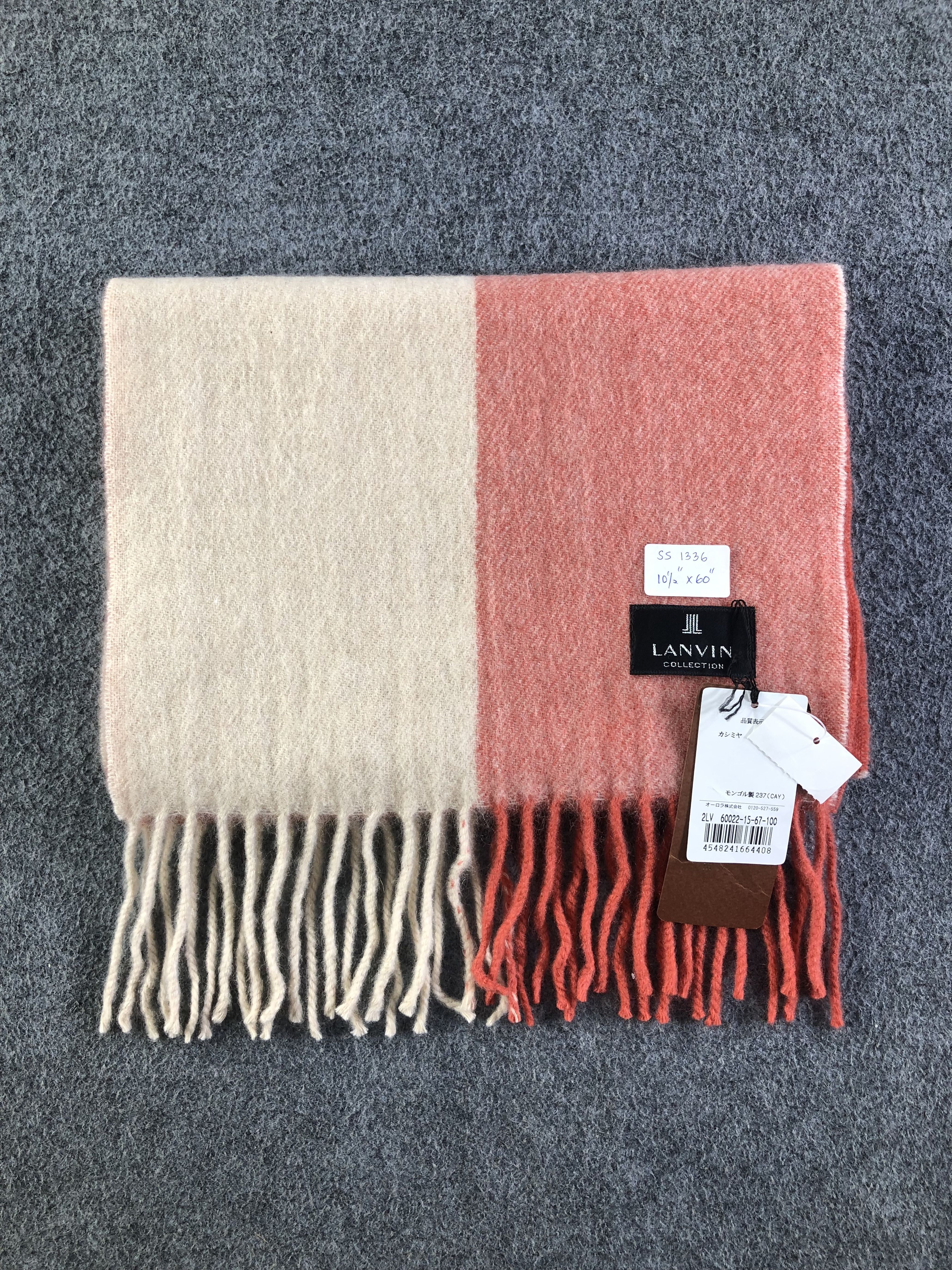 Lanvin Lanvin Cashmere Scarf / Muffler / Neckwear SS1336 Size ONE SIZE - 8 Thumbnail