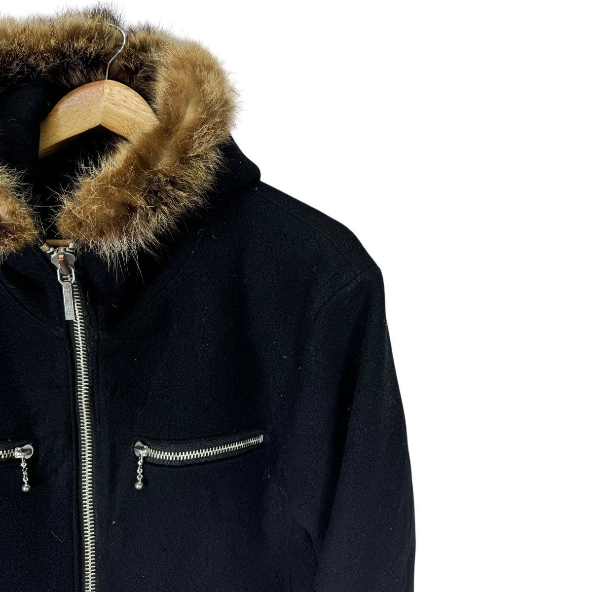 If Six Was Nine ☀️REDMOON FUR HOODIE CROSS ZIP JACKET LIKE 14TH ADDICTION Size US M / EU 48-50 / 2 - 4 Thumbnail