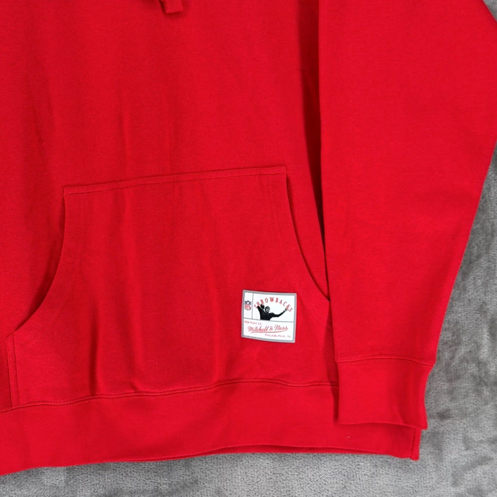 Mitchell & Ness Mitchell & Ness San Francisco 49ers Hoodie Mens XL Red NFL Throwbacks Graphic Print Size US XL / EU 56 / 4 - 4 Thumbnail