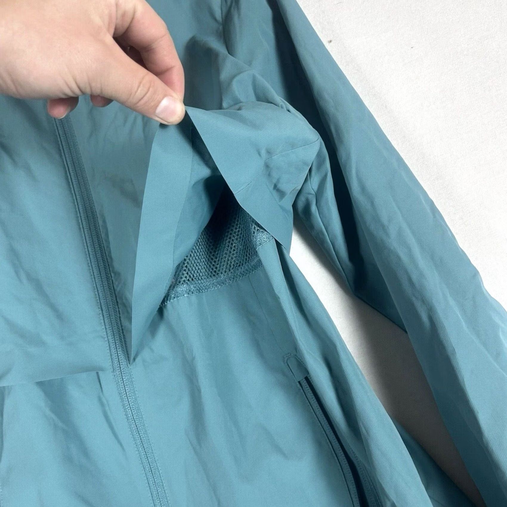 Champion Champion Womens Hooded Lightweight Windbreaker Rain Jacket S Teal Blue Size S / US 4 / IT 40 - 6 Thumbnail