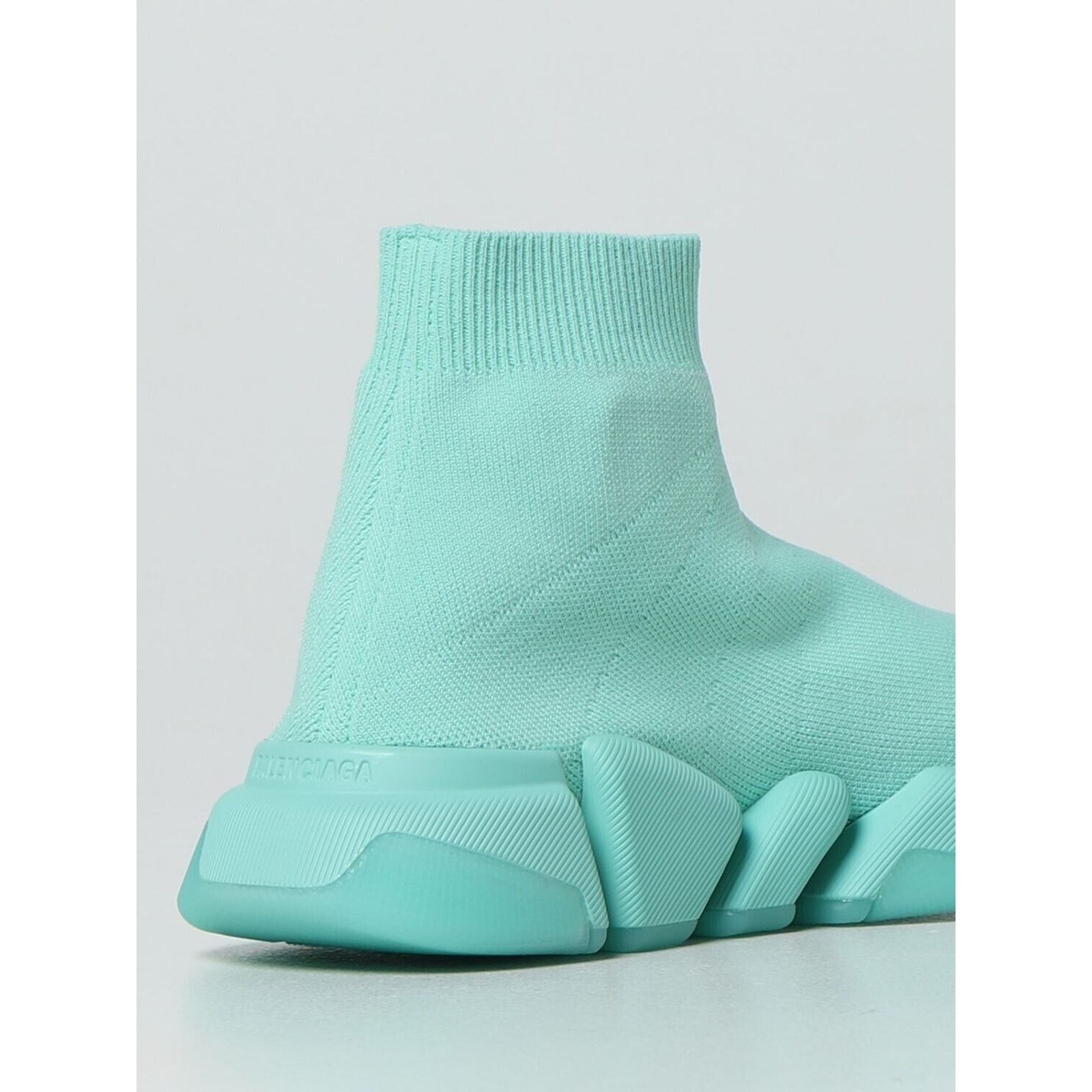 Balenciaga Balenciaga Mens Speed 2.0 Sock Mint Green High Top Size US 12 / EU 45 - 8 Thumbnail