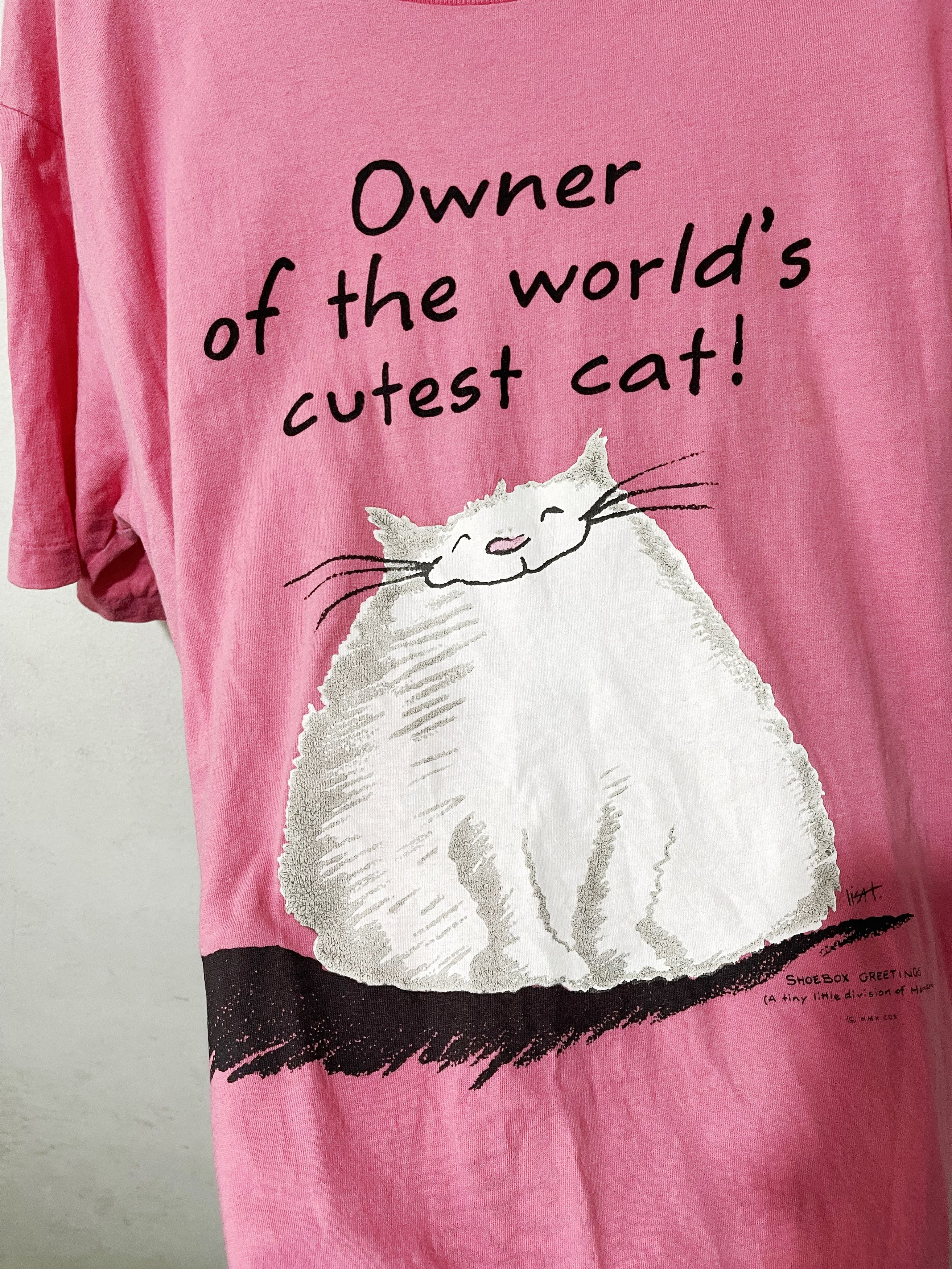Vintage Vintage 90s Cat Shirt Size US M / EU 48-50 / 2 - 2 Thumbnail