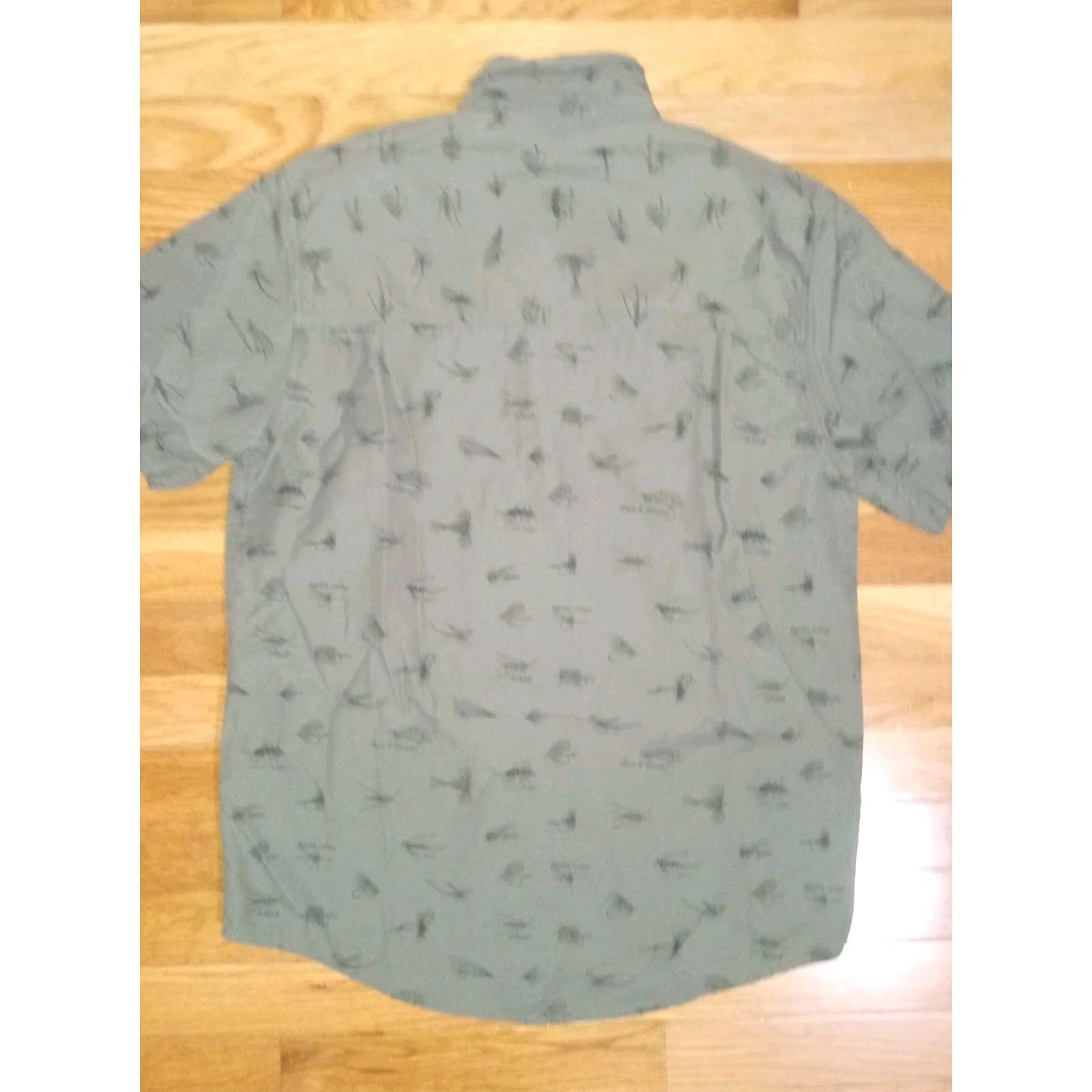 Vintage Field & Stream Hawaiian Shirt Mens M Fishing Button Up Short Sleeve Fly Fishing Camouflage Pattern Size US M / EU 48-50 / 2 - 2 Thumbnail