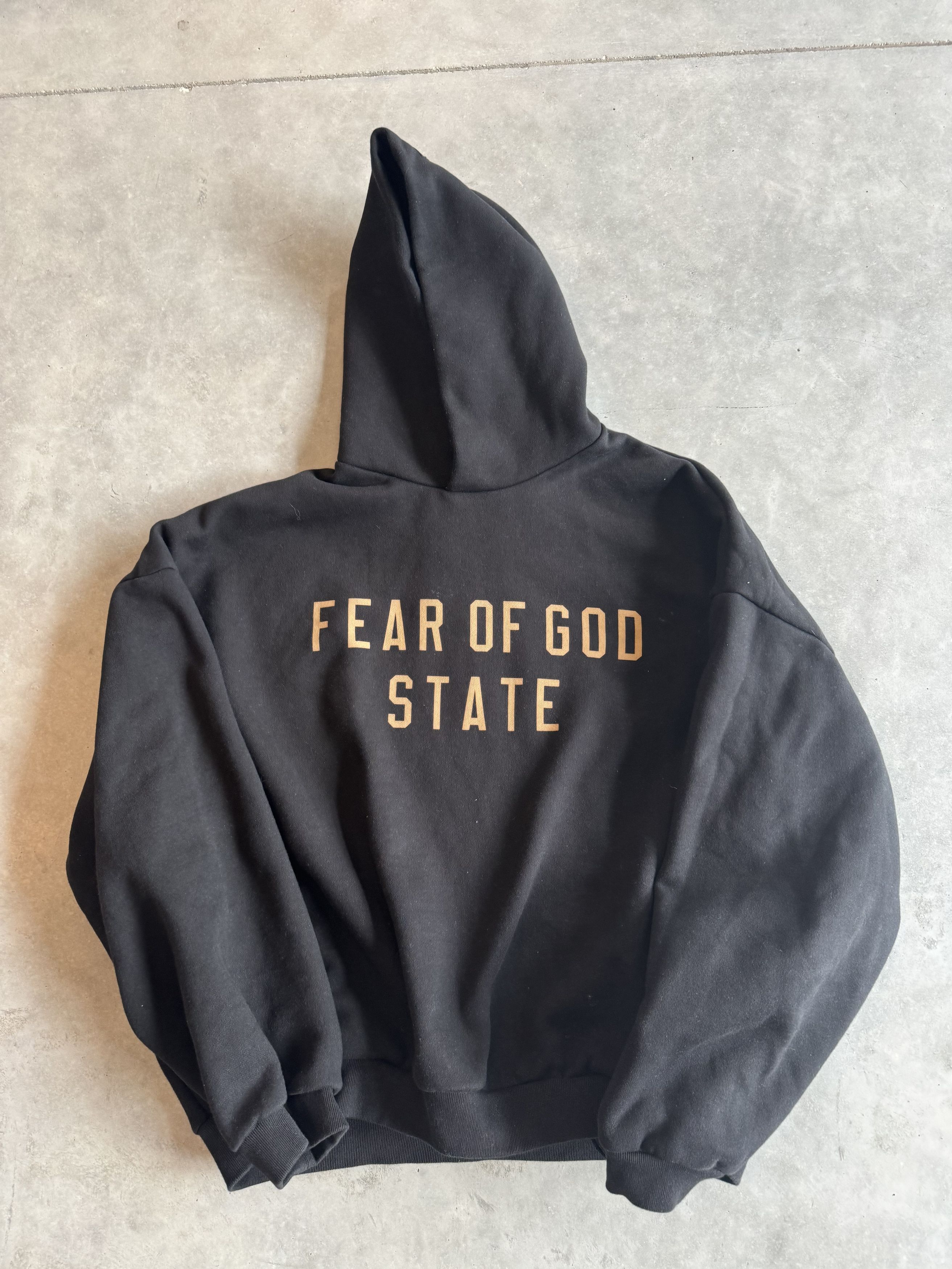 Fear of God × RRR-123 Fear Of God RRR 123 INRI Hoodie Black