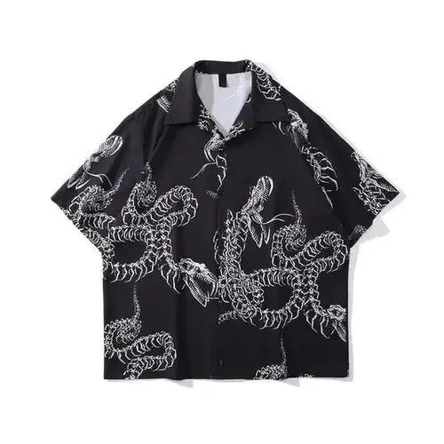 Japanese Brand Skeleton Dragon Shirt Size US M / EU 48-50 / 2 - 1 Thumbnail