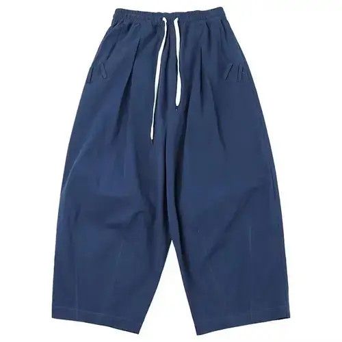 Other 20AW Indigo Union Japan Blue Oversized Silk Worker Pants Size US 32 / EU 48 - 2 Thumbnail