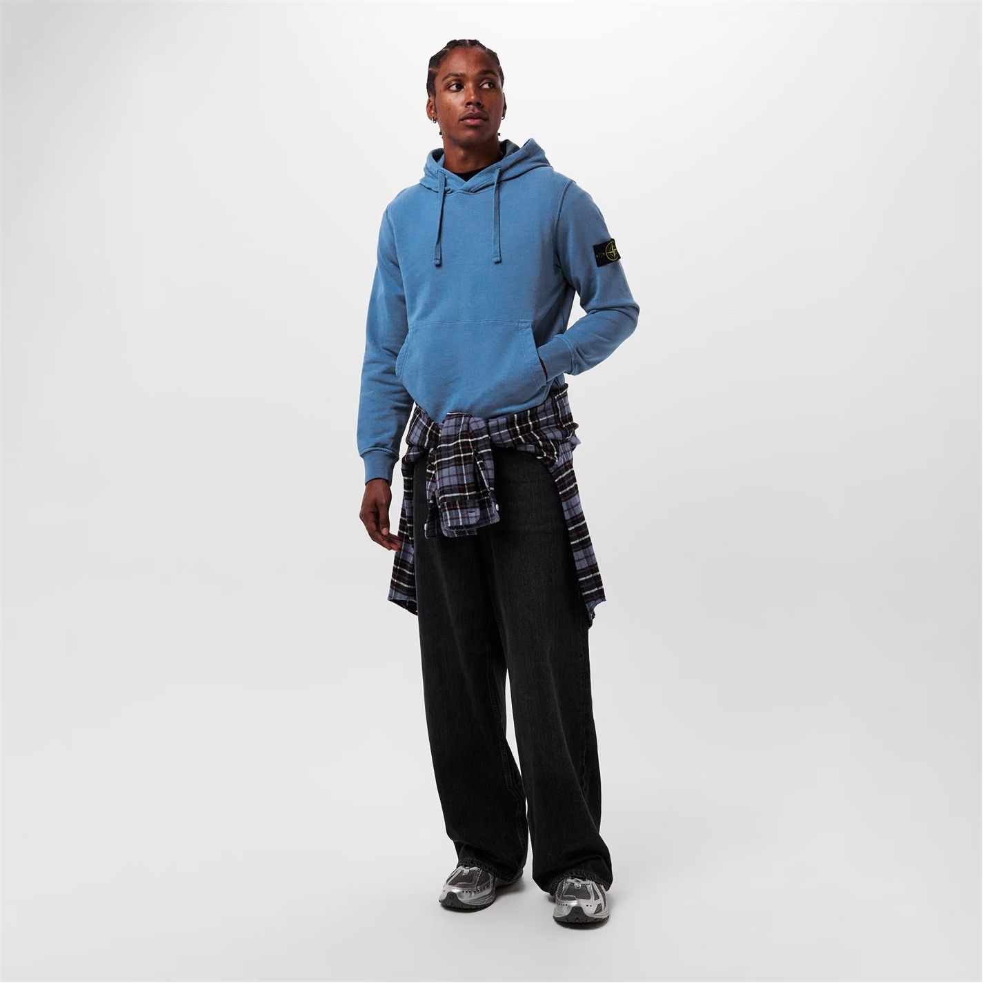 Stone Island o1g2r1mq0526 Heavyweight Fleece Hoodie in Blue Size US S / EU 44-46 / 1 - 6 Thumbnail