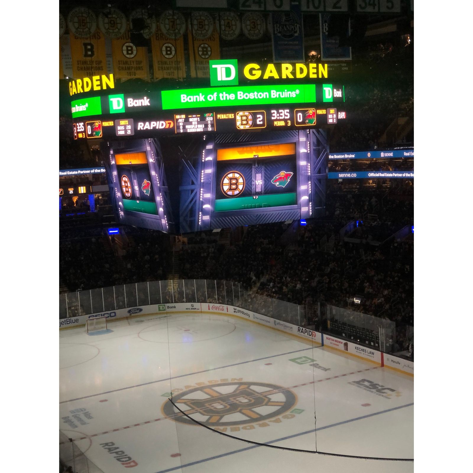 NHL Boston Bruins v Minnesota Wild 2/4/25 Gameday Roster Poster Size ONE SIZE - 8 Thumbnail