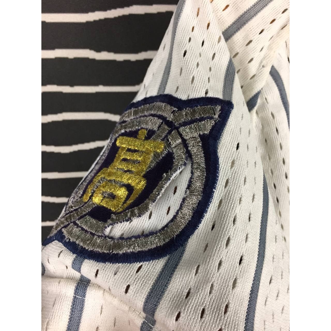 Mizuno Vtg Mizuno Minokamo Pinstripe Mesh Baseball Jersey Size US L / EU 52-54 / 3 - 7 Thumbnail