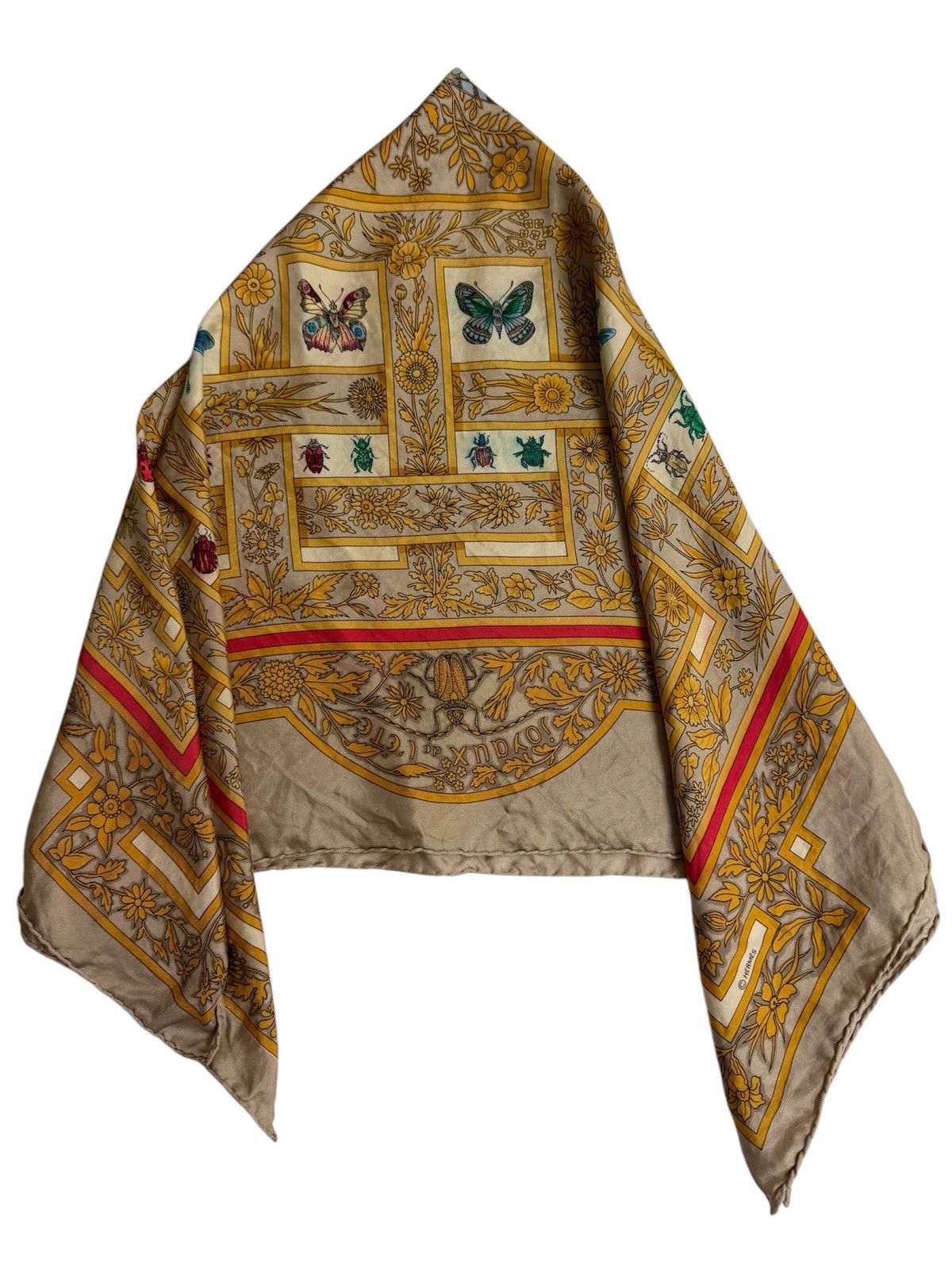 Hermes vintage Herme’s Paris JoyauxdeL’ete Jacquelot 90s Silk Scarf Size ONE SIZE - 5 Thumbnail