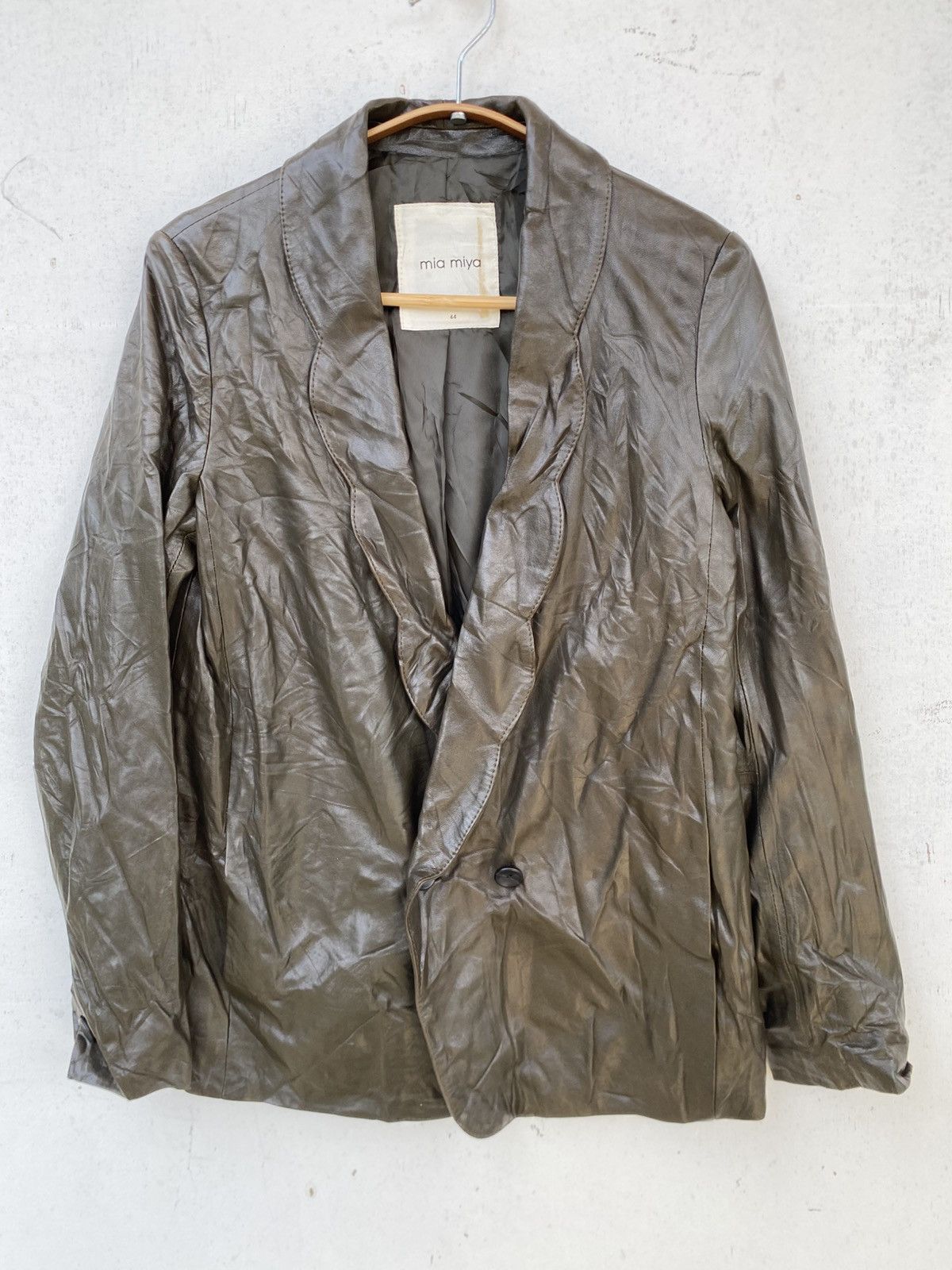 Genuine Leather Mia Miya Leather Blazer Jacket Size US M / EU 48-50 / 2 - 2 Thumbnail
