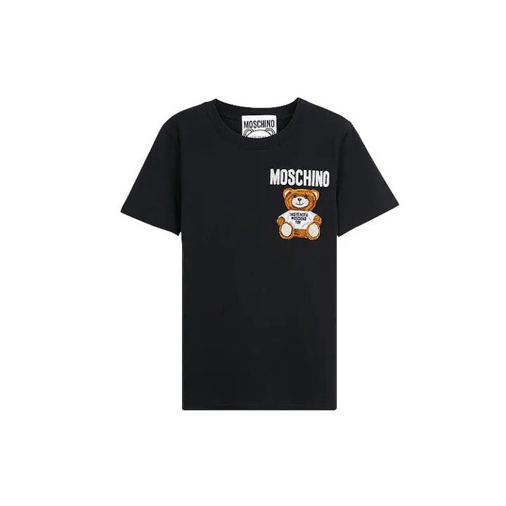 Moschino Moschino Teddy Bear Short Sleeve T-Shirt 0079 Size L / US 10 / IT 46 - 1 Thumbnail