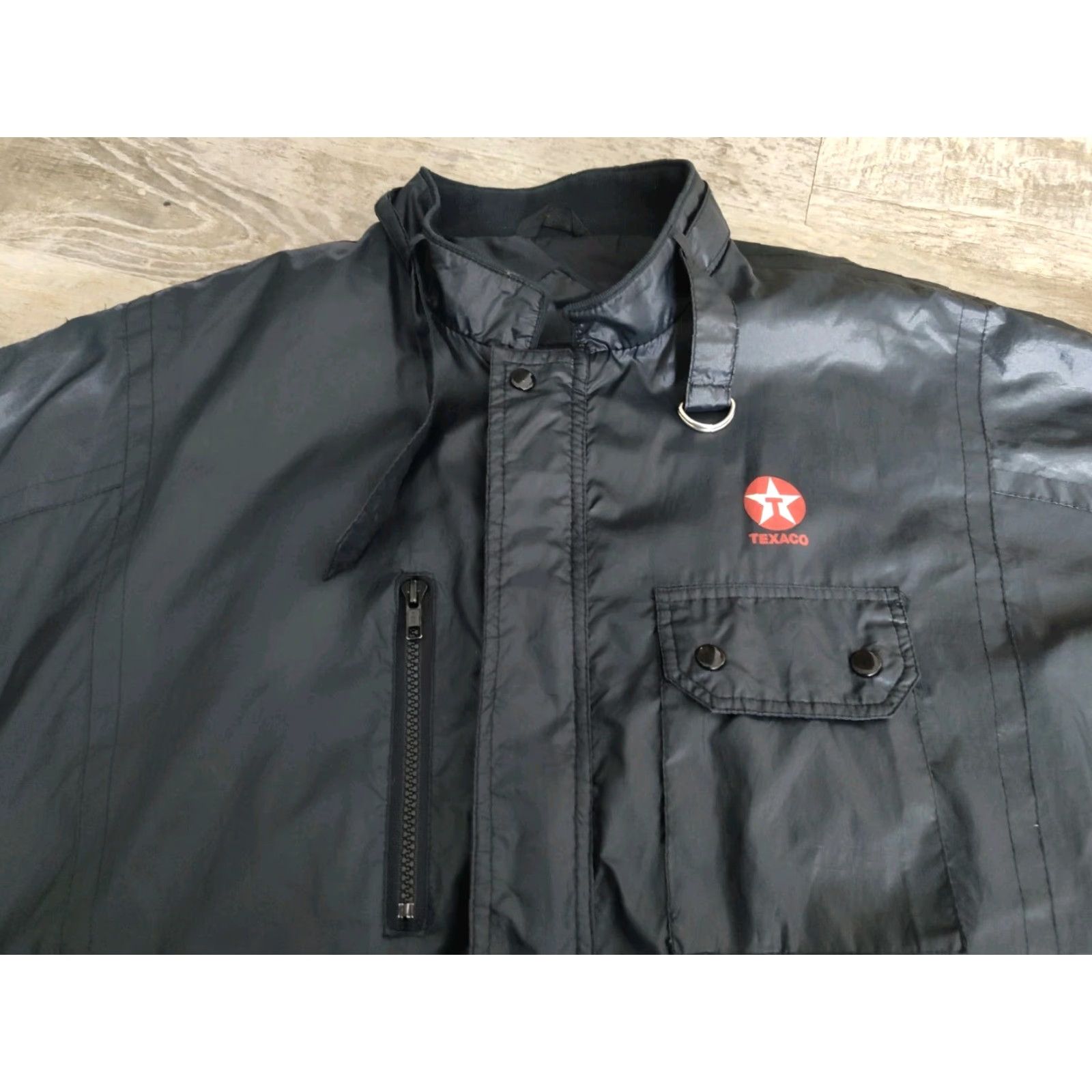 Vintage Vintage Upstream Racing Jacket Texaco Oil Black Sz XL Satin Size US XL / EU 56 / 4 - 5 Thumbnail