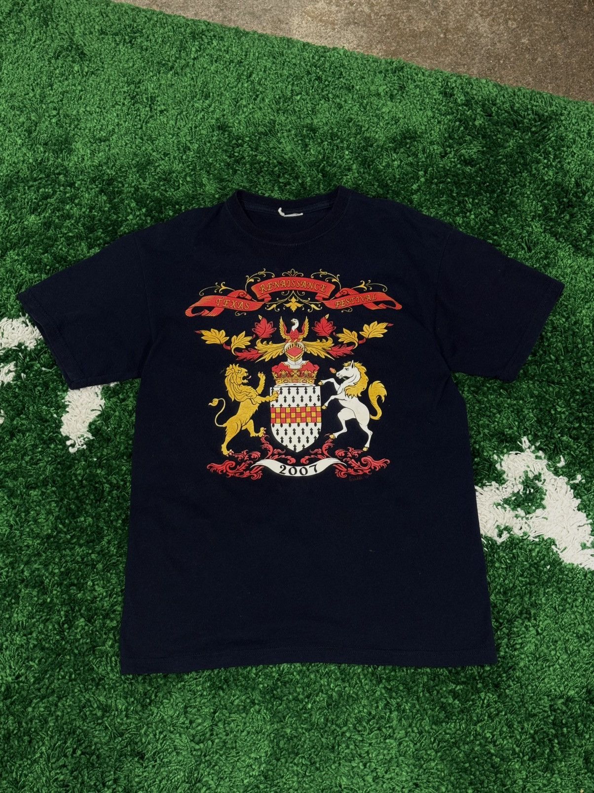 Vintage RARE Texas Renaissance Festival 2007 Knight Medieval Tee Size US M / EU 48-50 / 2 - 1 Thumbnail